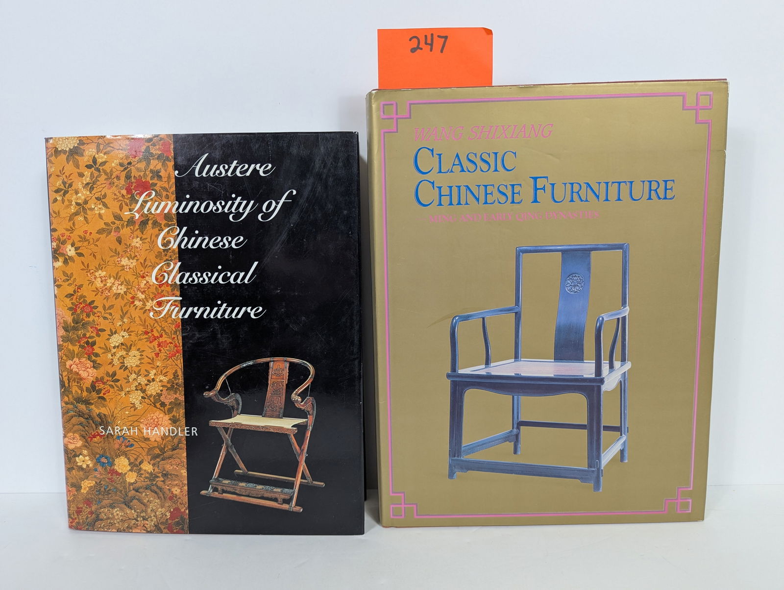 2 Books- Related to Chinese Furniture including Classic Chinese Furniture by Wang Shixiang: 2 Books- Related to Chinese Furniture including Classic Chinese Furniture by Wang Shixiang Classic Chinese Furniture – Ming and Early Qing Dynasties by Wang Shixiang 1991 Austere Luminosity of Chine