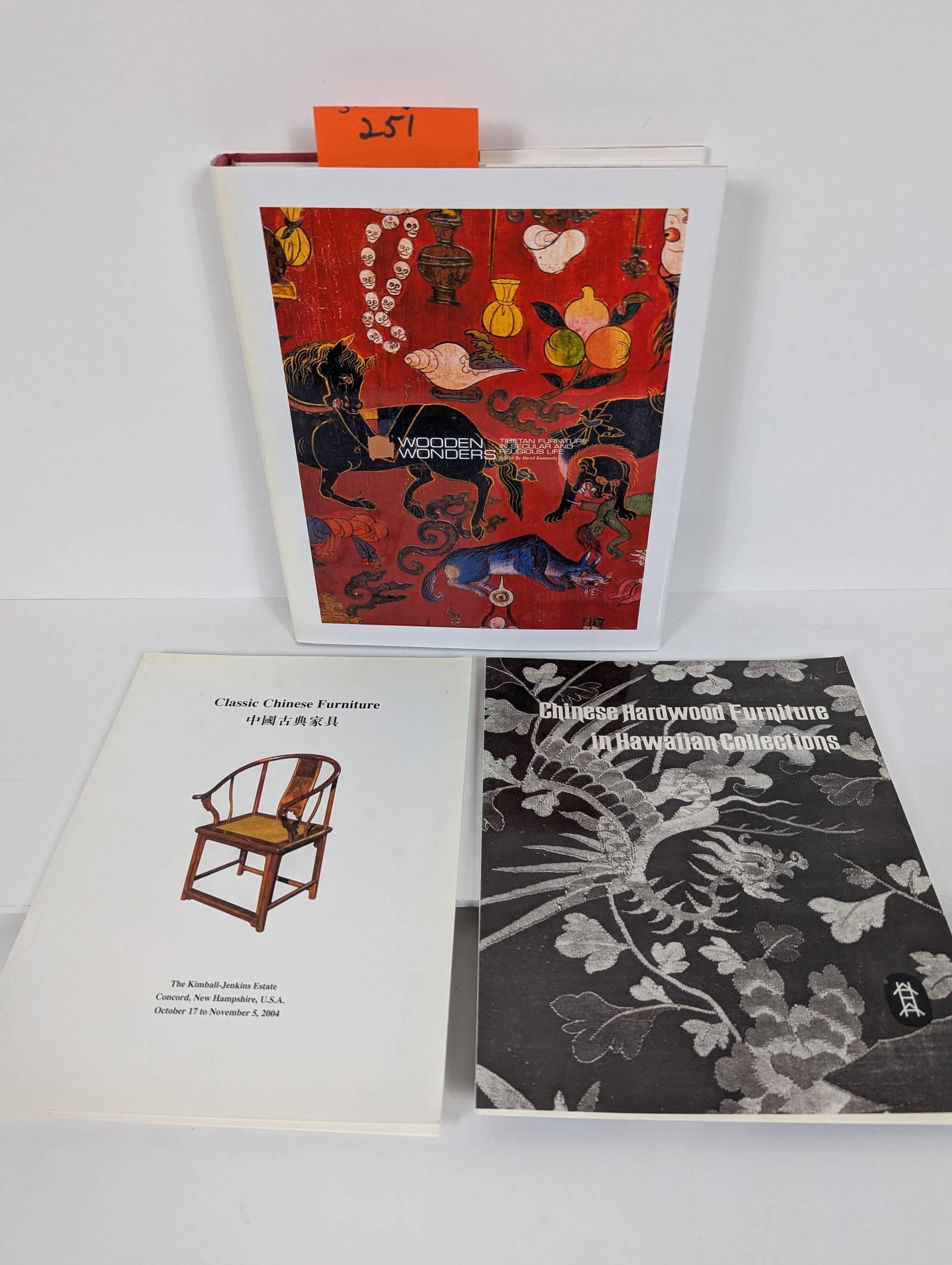 3 Books- Related to Chines Furniture including Chinese Hardwood Furniture in Hawaiian Collections