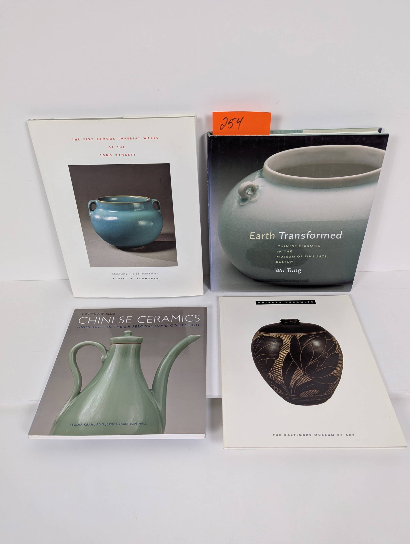 4 Books- Related to Chinese Ceramics including Earth Transformed by Wu Tang