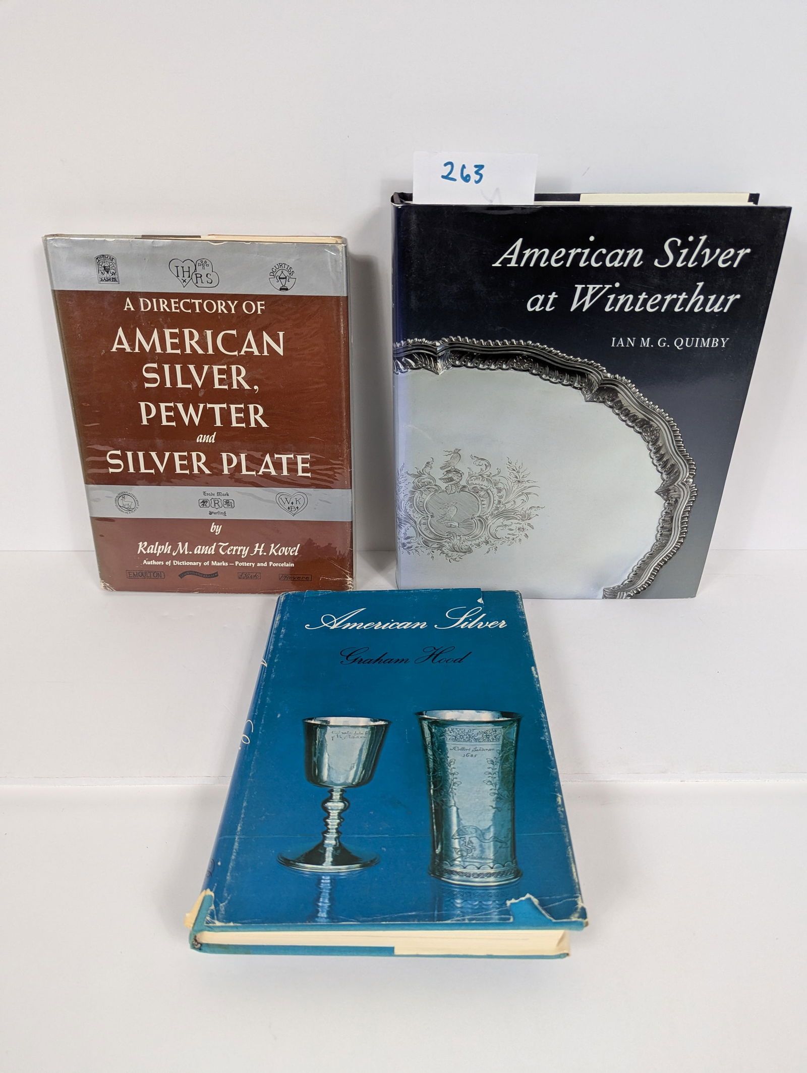 3 Books- Related to American Silver: 3 Books- Related to American Silver including A Directory of American Silver, Pewter and Silver Plate by Ralph M. and Terry H. Kovel A Directory of American Silver, Pewter and Silver Plate by Ralph M.