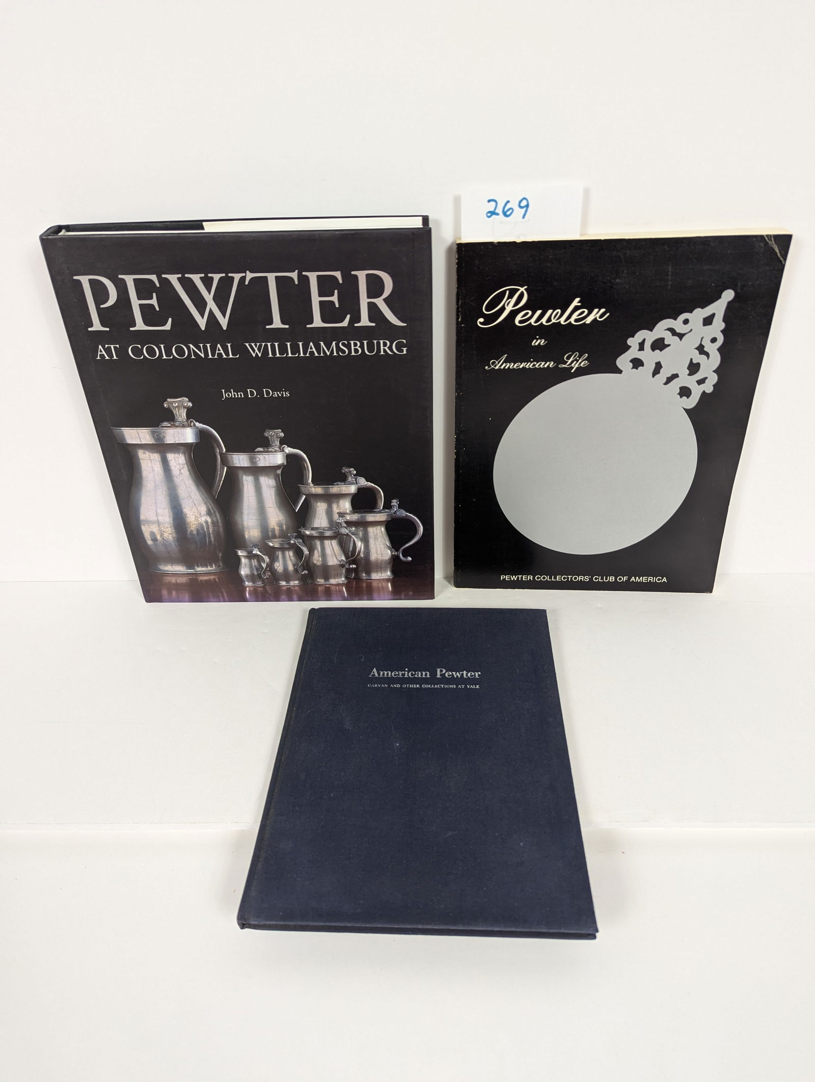 3 Books- Related to Pewter including Pewter at Colonial Williamsburg by John D. Davis (1 of 19)