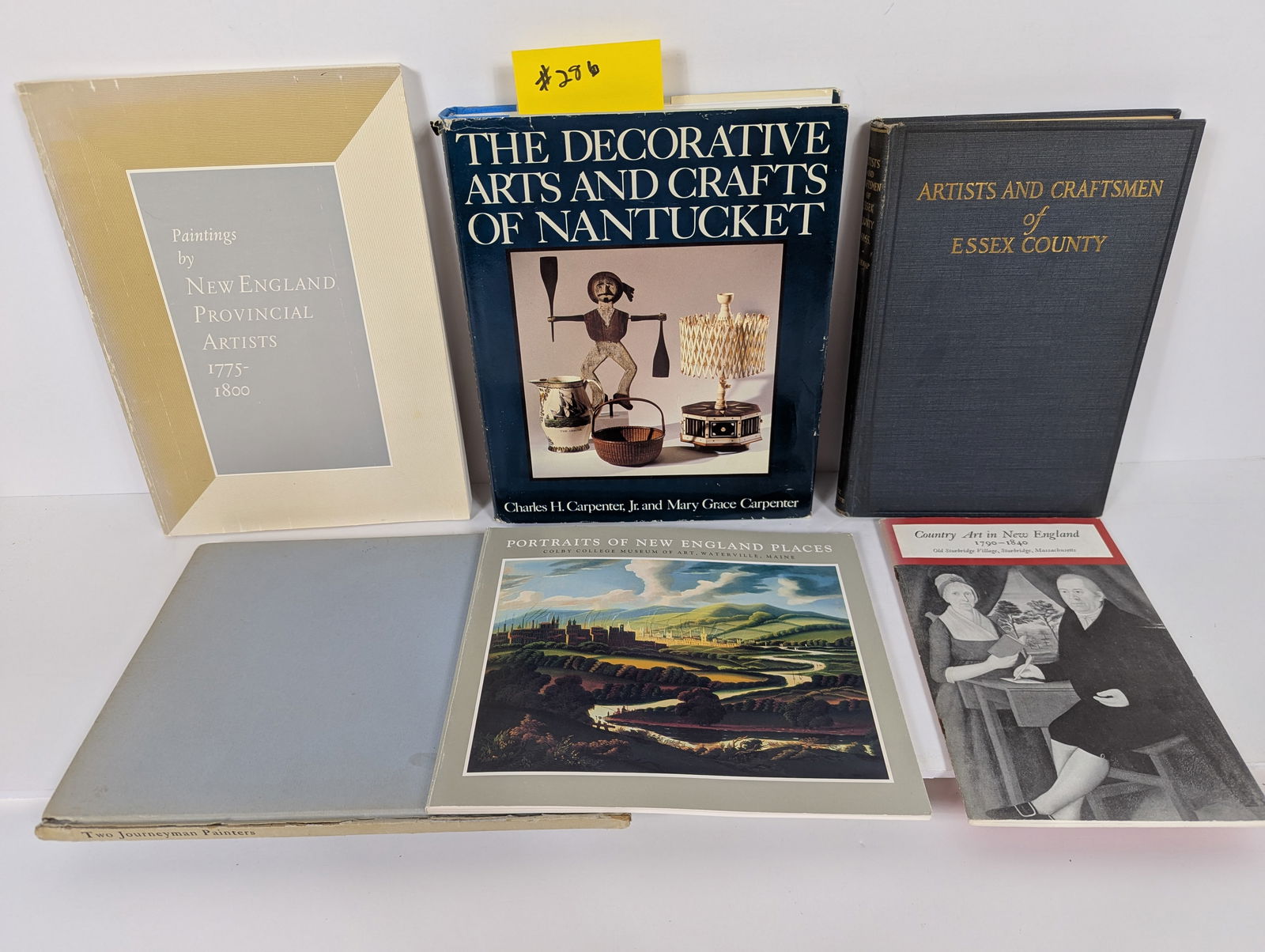 6 Books- Related to Art in New England including Artists and Craftsmen of Essex County (1 of 19)
