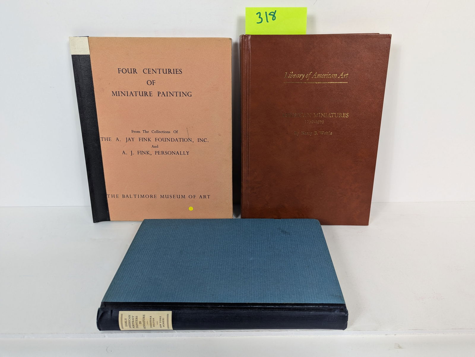 3 Books- Related to American Miniature Art including Early American Portrait Painters in Miniature: 3 Books- Related to American Miniature Art including Early American Portrait Painters in Miniature by Theodore Bolton Early American Portrait Painters in Miniature by Theodore Bolton 1921 American Min