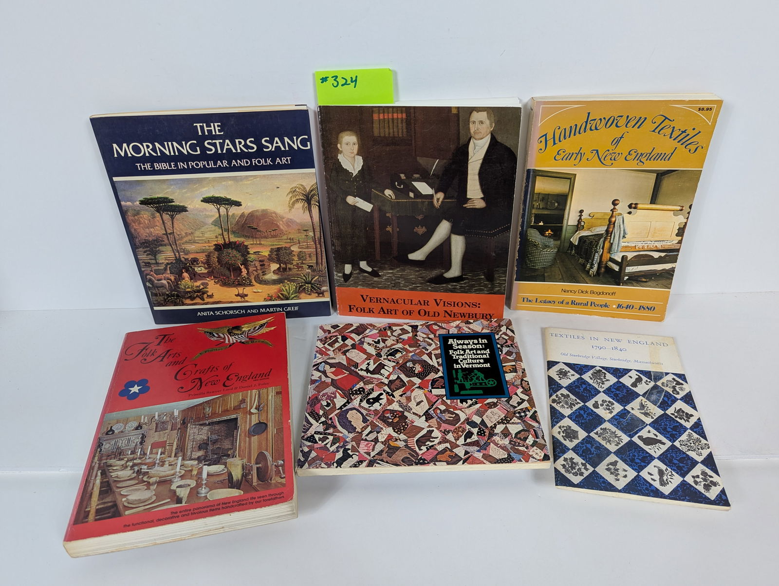 6 Books- Related to American textiles and Folk Art including The Morning Stars Sang (1 of 20)