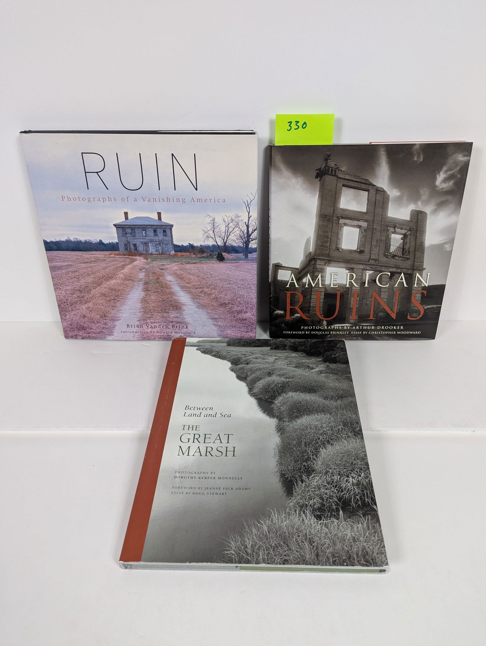 3 Books- Related to Photographs in America including Ruin – Photographs of a Vanishing America: 3 Books- Related to Photographs in America including Ruin – Photographs of a Vanishing America by Brian Vanden Brink Between Land and Sea – The Great Marsh by Dorothy Kerper Monnelly 2006 American