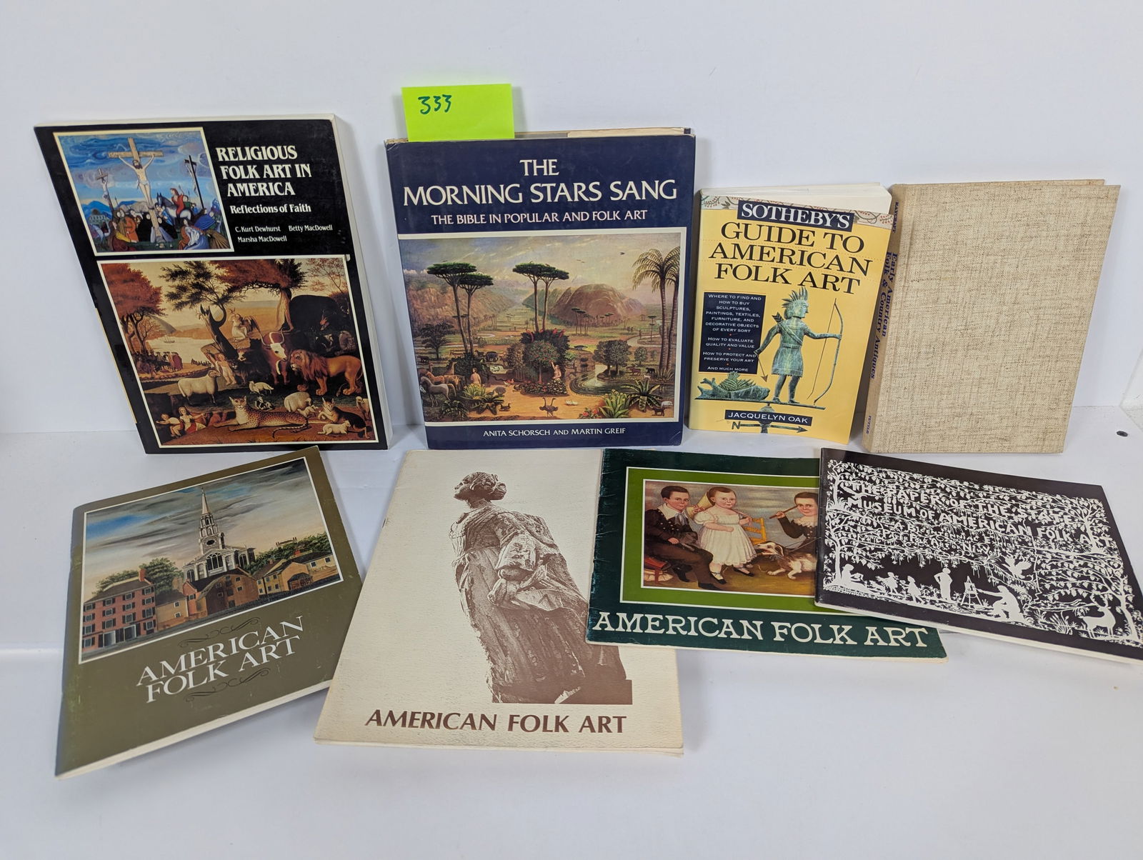 8 Books- Related to American Folk Art and Antiques including Religious Folk Art in America: 8 Books- Related to American Folk Art and Antiques including Religious Folk Art in America – Reflections of Faith by C. Kurt Dewhurst, Betty MacDowell and Marsha MacDowell Sotheby’s Guide to Ameri
