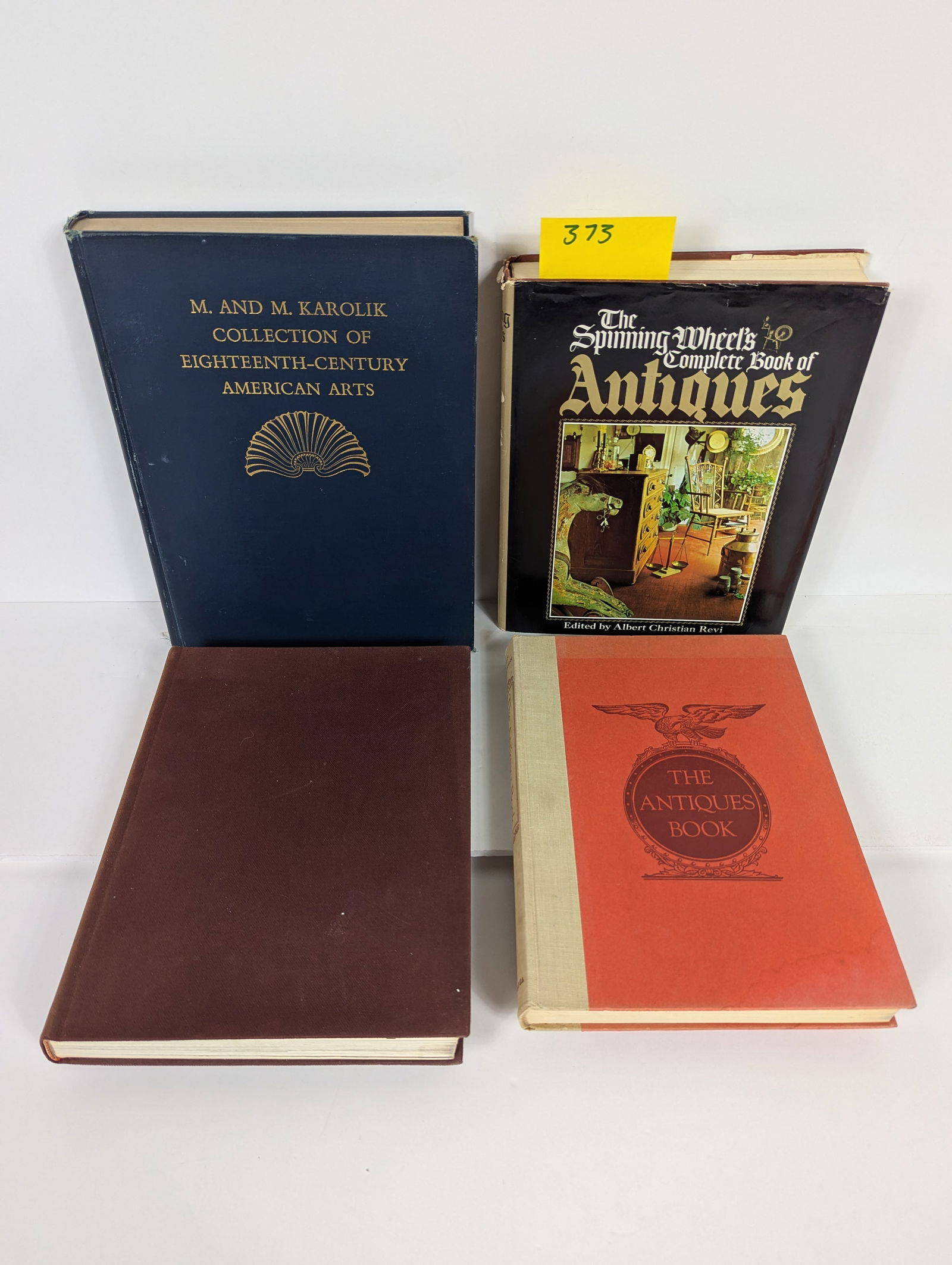 6 Books- Related to American Arts including Long Island is My Nation: 4 Books- Related to Antiques including The American Heritage History of American Antiques from the Revolution to the Civil War by Marshall B. Davidson The Antique Book by Alice Winchester 1950 The Spi