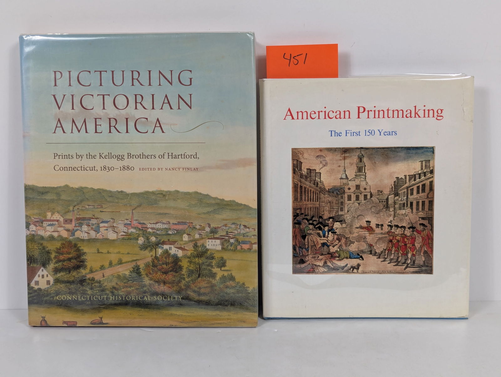 2 Books- Related to American Prints including Picturing Victorian America (1 of 12)