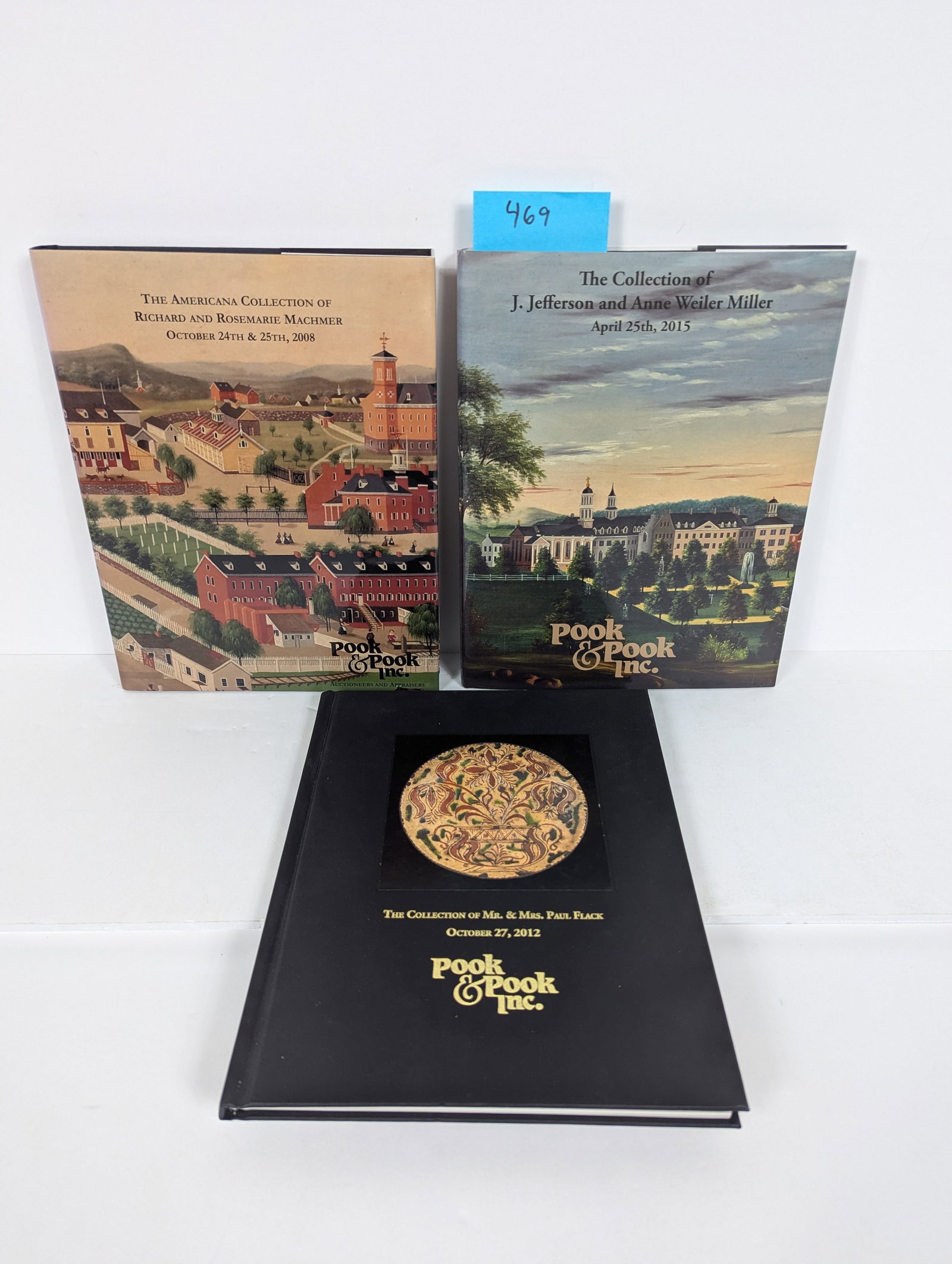 3 Catalogs- Related to Collections at Pook & Pook Inc.: 3 Catalogs- Related to Collections at Pook & Pook Inc.The Collection of J. Jefferson and Anne Weiler Miller April 25th, 2015 The Collection of Mr. and Mrs. Paul Flack October 27, 2012 The Americana Co