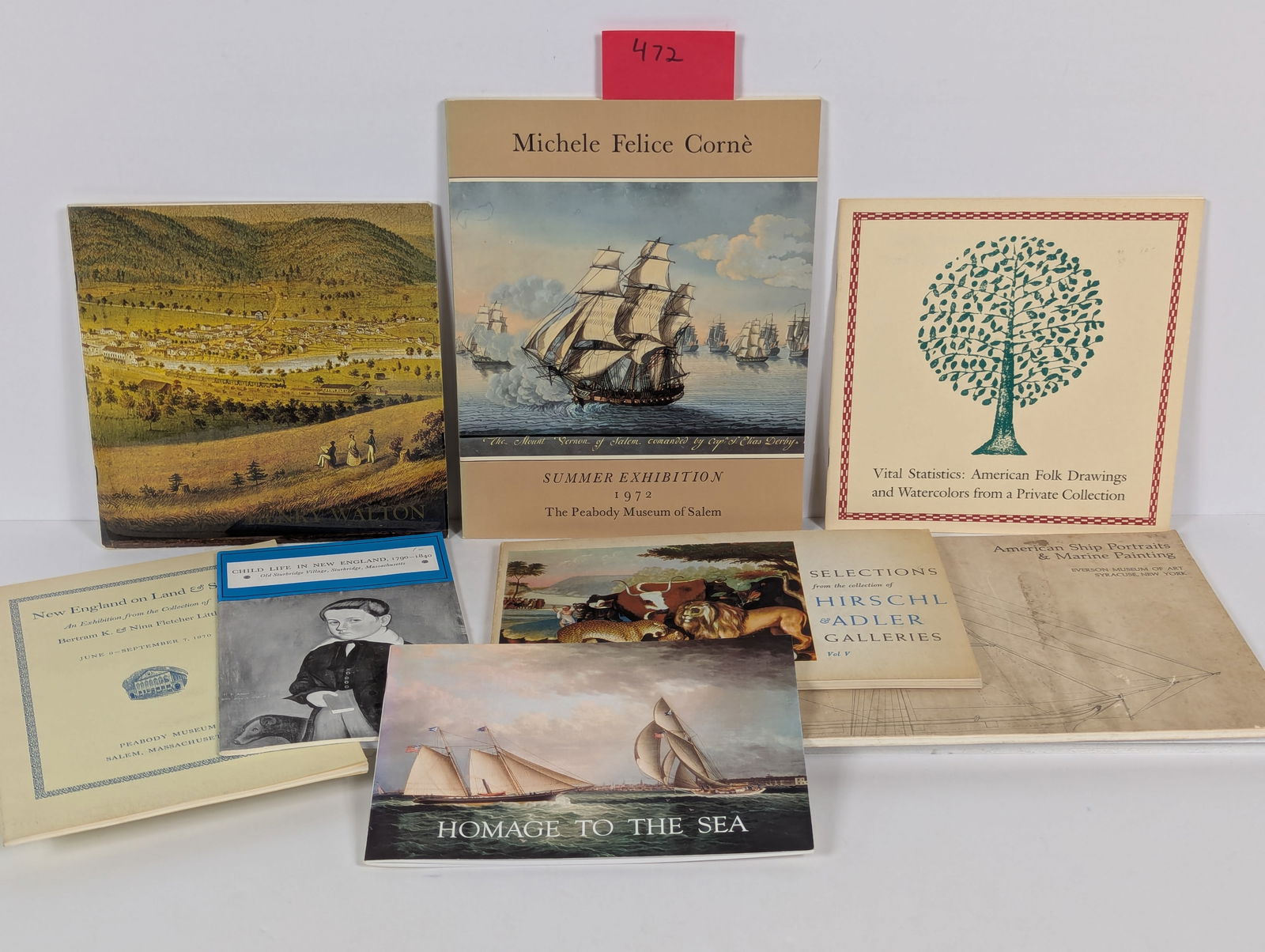 8 Books- Related to American Arts and Artists including American Ship Portraits & Marine Painting: 8 Books- Related to American Arts and Artists including American Ship Portraits & Marine Painting Everson Museum of Art NY Child Life in New England 1790-1840 by Elizabeth George Speare 1973Homage to