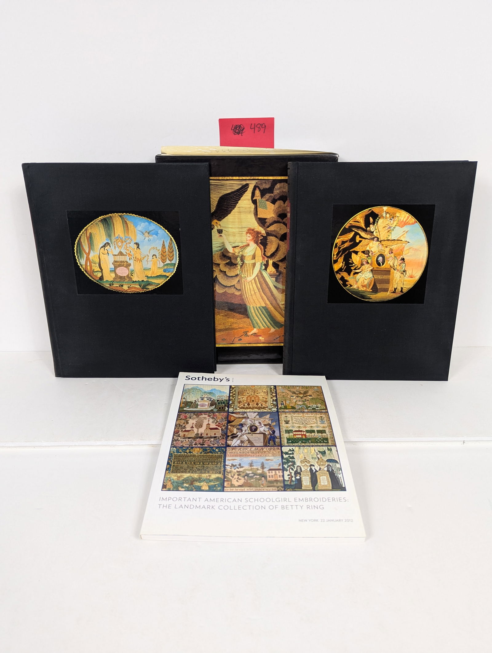 3 Books- Related to Betty Ring: 3 Books- Related to Betty Ring Sotheby’s Important American Schoolgirl Embroideries: The Landmark Collection of Betty Ring 2012 2 Volume set : Girlhood Embroidery American Sampler & Pictorial Needle