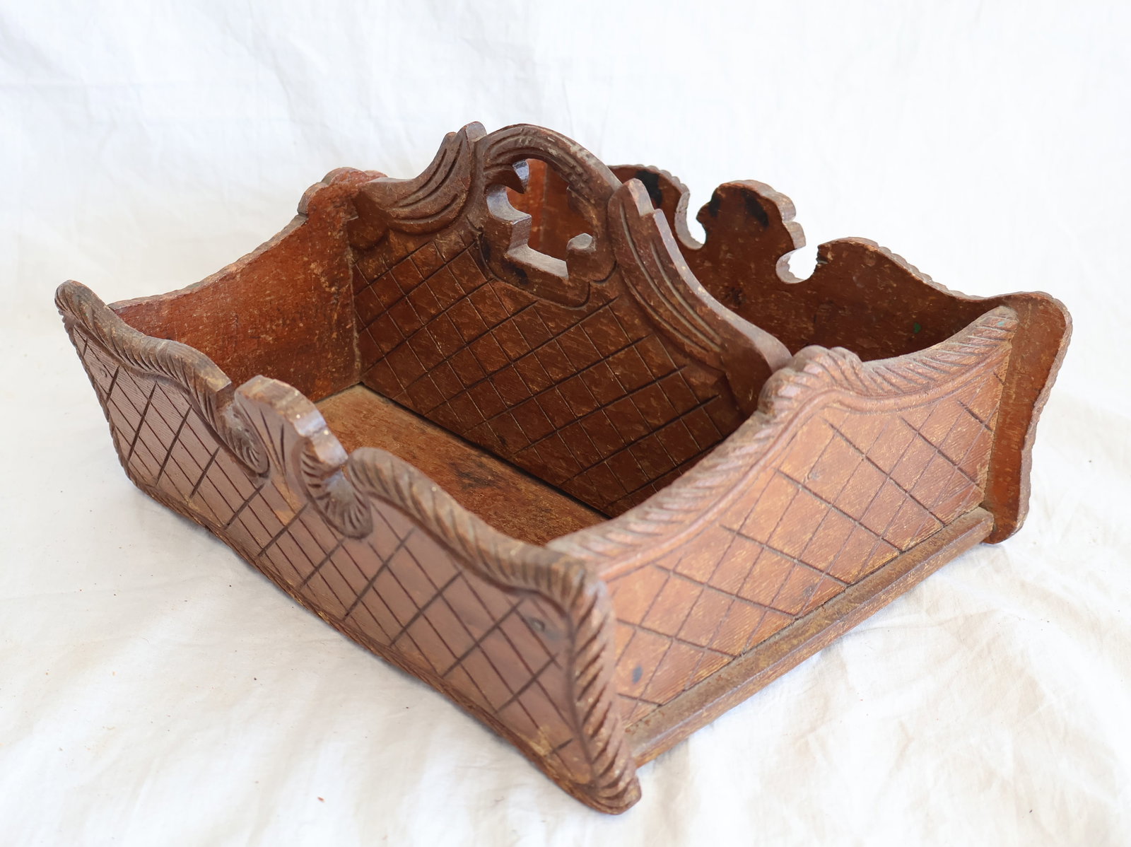 Carved Knife Box: 9 1/2" x 5 1/2" Gurley Auction Company provides In House Packing and Shipping and strive to keep costs as reasonable as possible. Please take the time to research the cost of shipping for