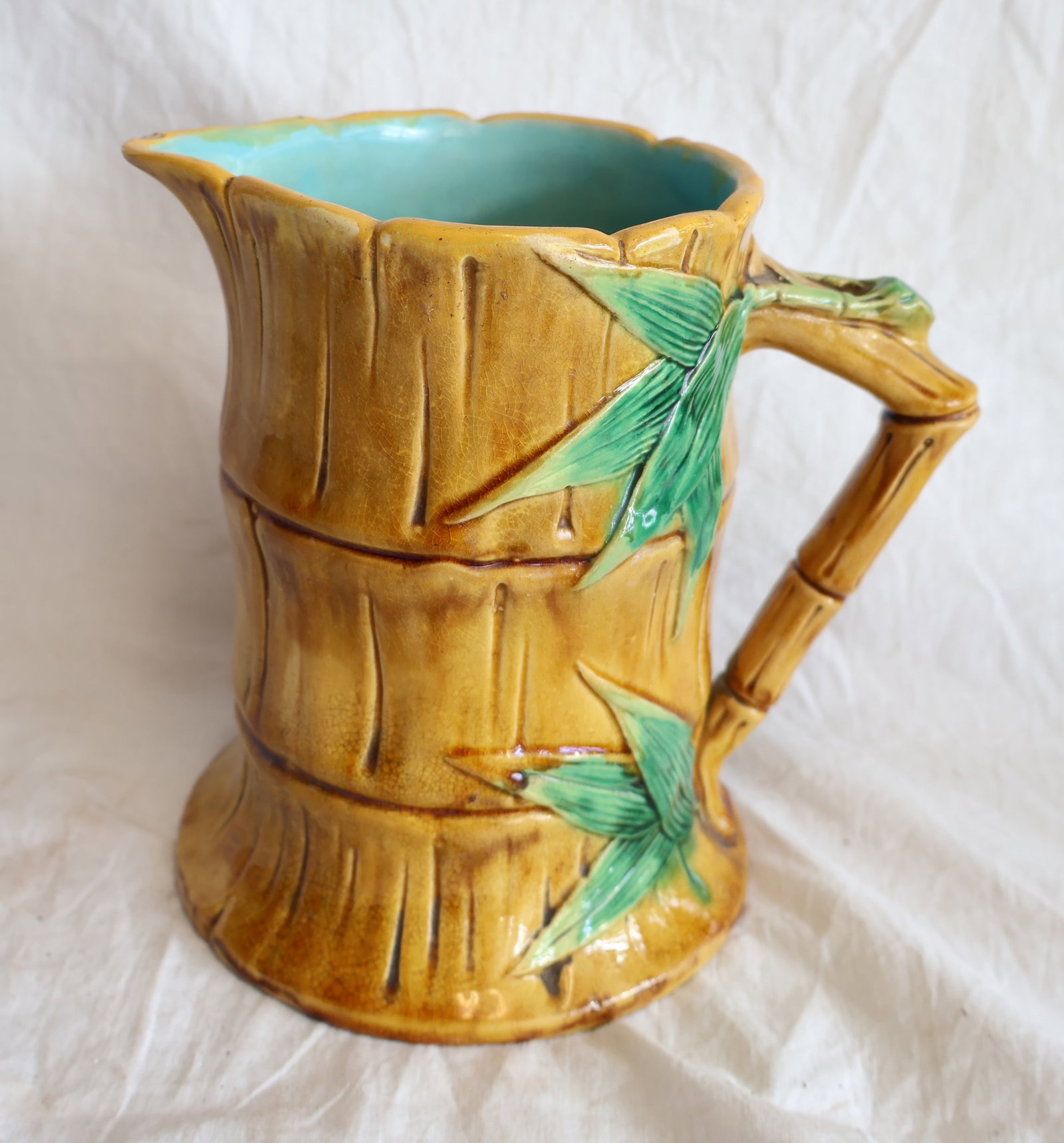 Majolica Pitcher: 7" x 7" Gurley Auction Company provides In House Packing and Shipping and strive to keep costs as reasonable as possible. Please take the time to research the cost of shipping for the items