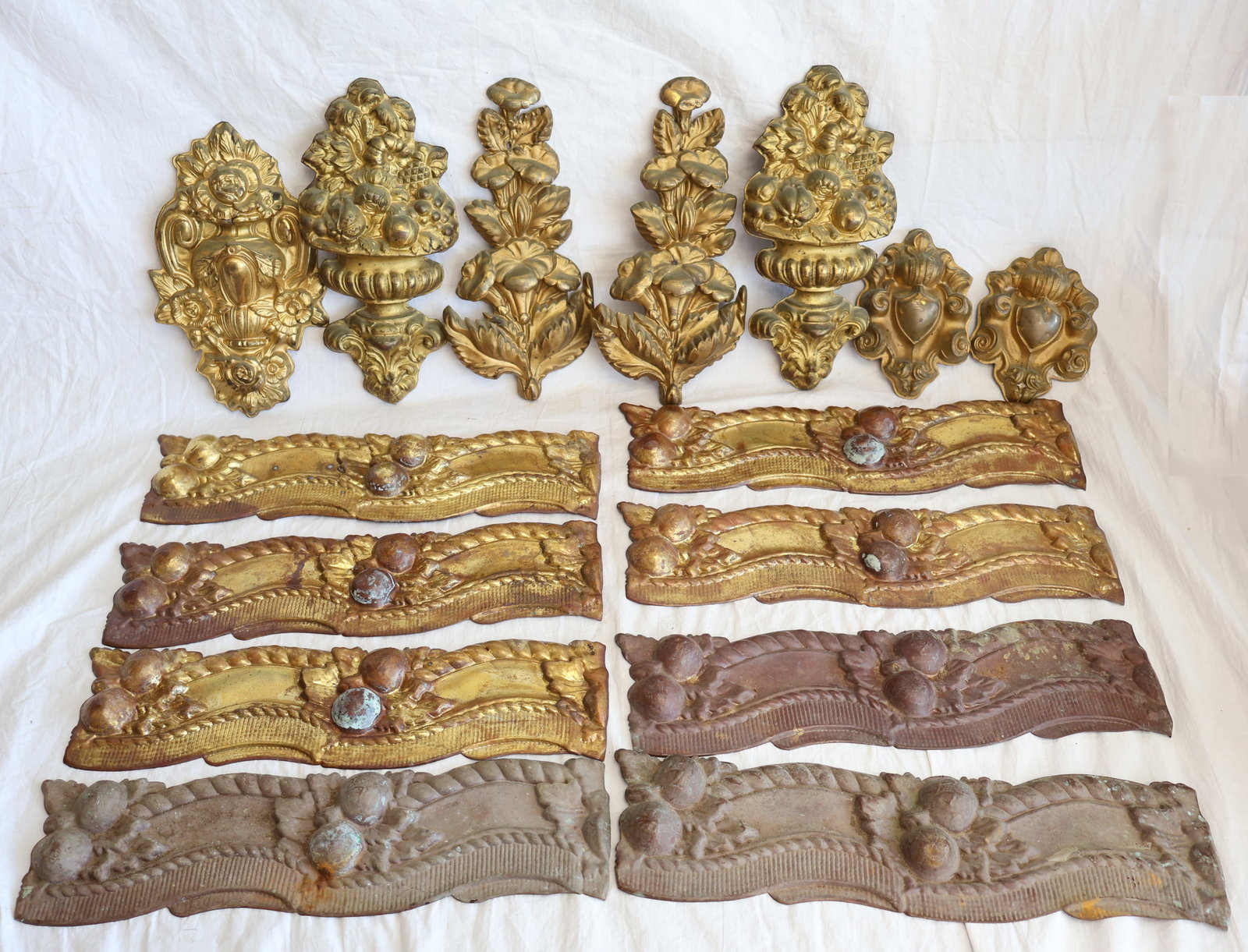 Large Lot of Reposse Brass Adornments: 15 Pieces Gurley Auction Company provides In House Packing and Shipping and strive to keep costs as reasonable as possible. Please take the time to research the cost of shipping for the