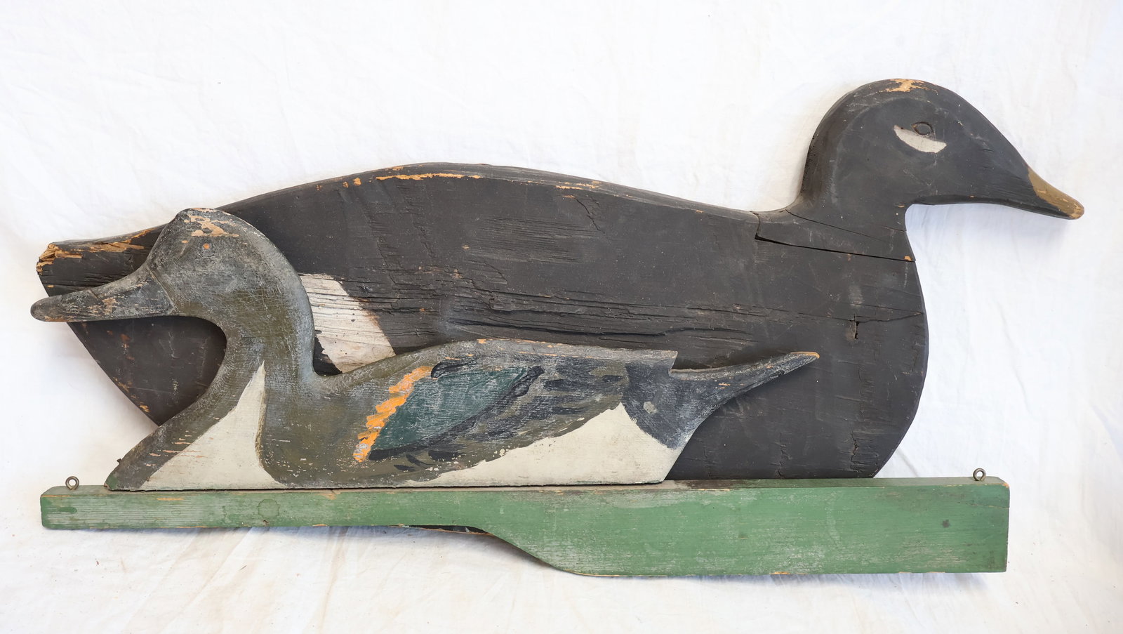Lot of Two Wooden Duck Silouettes (1 of 5)