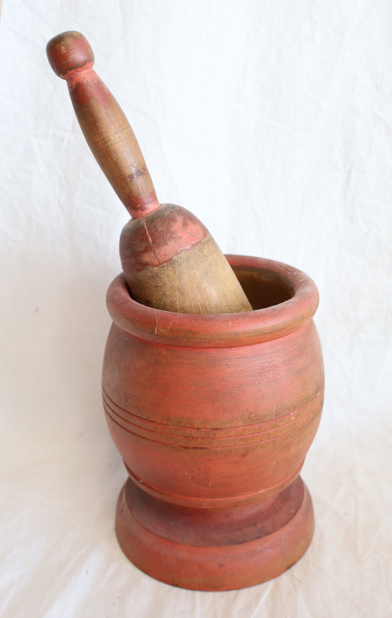Wooden Mortar and Pestle: Mortar: 7" x 5" wide Pestle: 10" Gurley Auction Company provides In House Packing and Shipping and strive to keep costs as reasonable as possible. Please take the time to research the cost of shipping