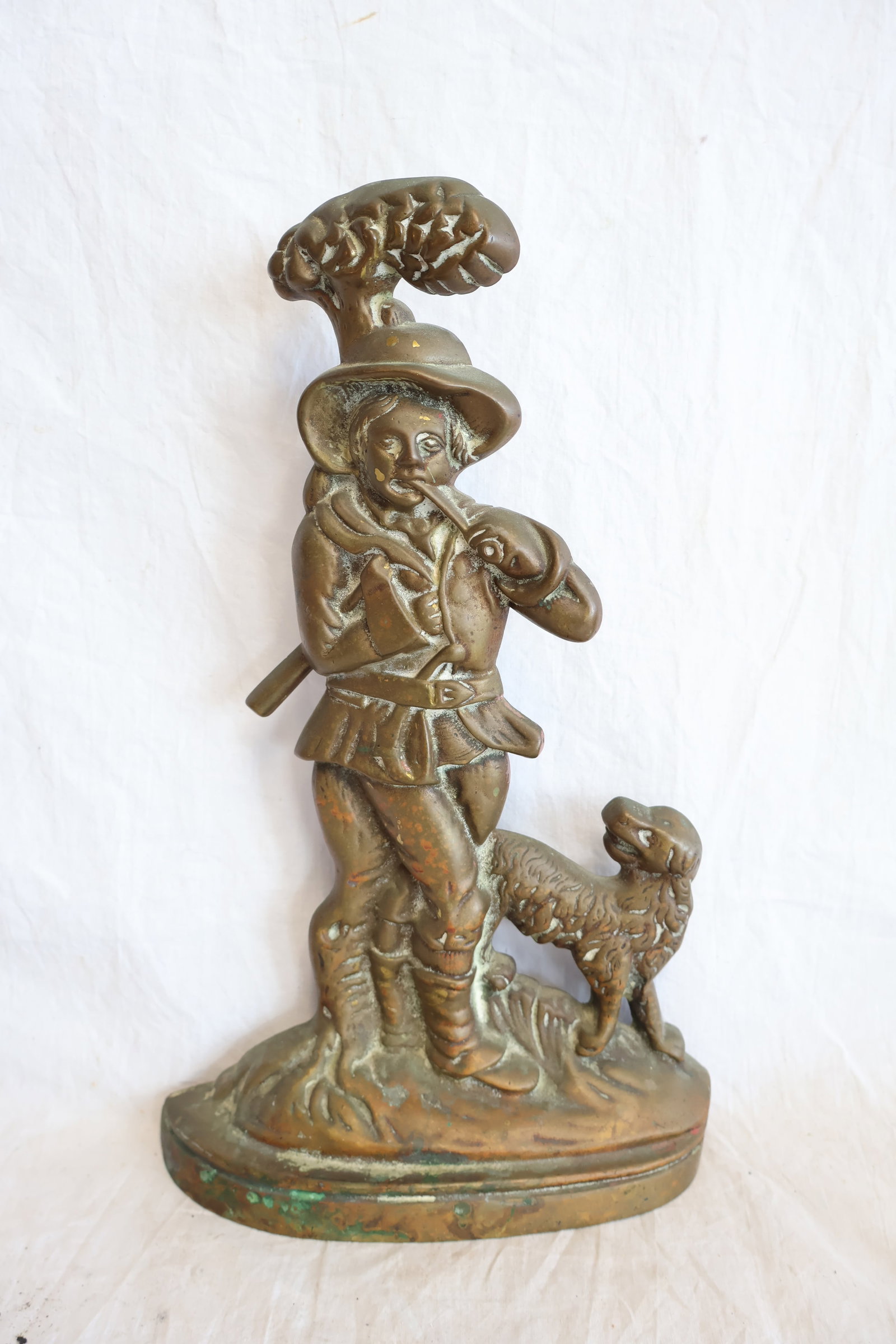 Tall Brass Doorstop: 14" x 9" x 2 1/2" Gurley Auction Company provides In House Packing and Shipping and strive to keep costs as reasonable as possible. Please take the time to research the cost of shipping for the items