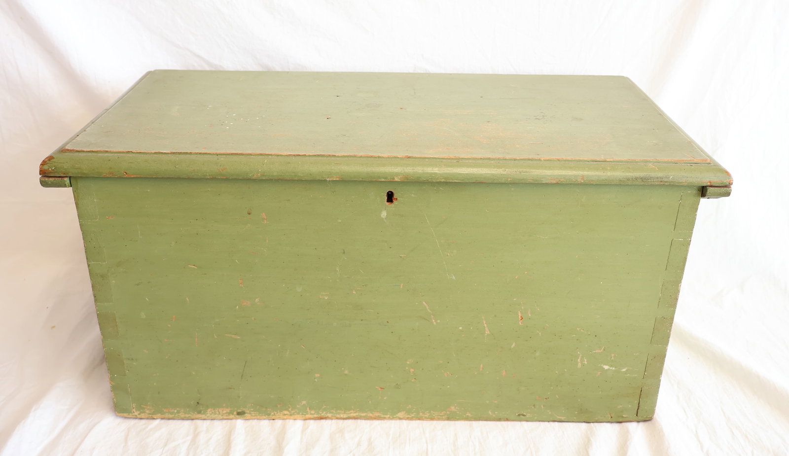 Early Dovetailed Box dated 1824: 10 1/2" tall x 21" wide x 11" deep Gurley Auction Company provides In House Packing and Shipping and strive to keep costs as reasonable as possible. Please take the time to research the cost of shippi