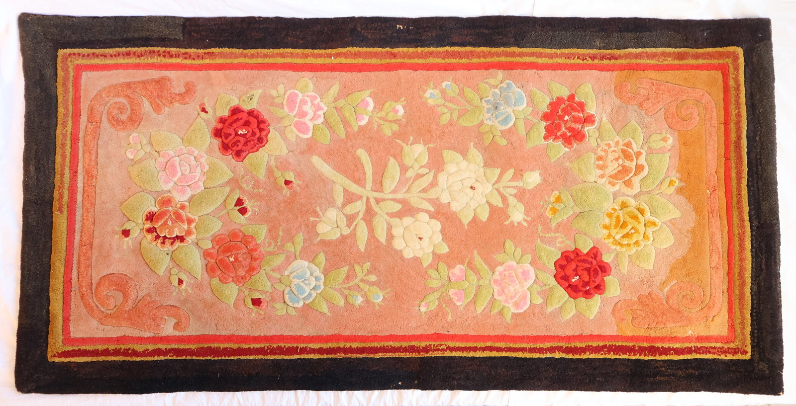 Early Waldoboro Hooked Rug: 53 1/2" x 29" Gurley Auction Company provides In House Packing and Shipping and strive to keep costs as reasonable as possible. Please take the time to research the cost of shipping for the items that