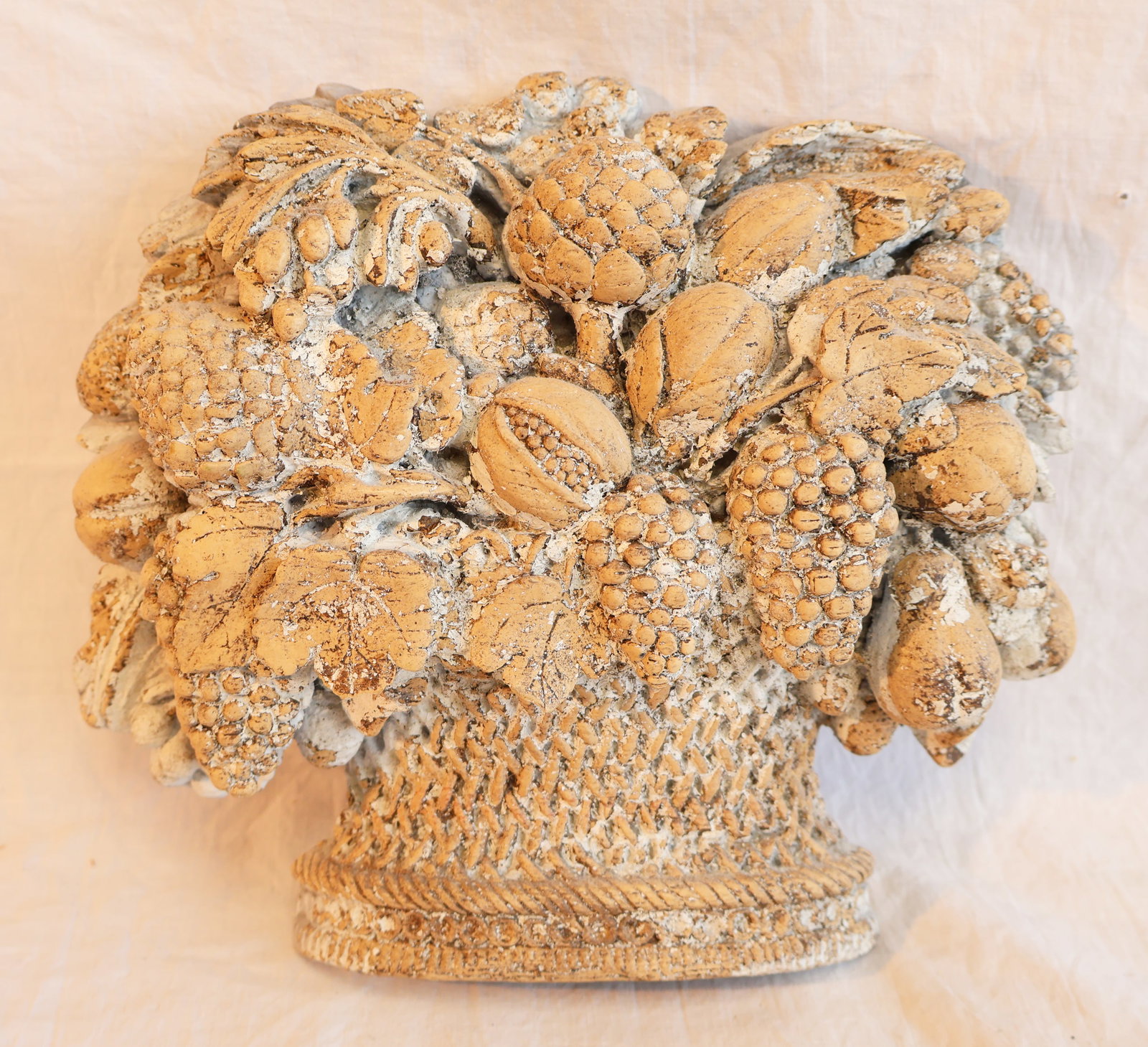 Flower Basket Wall Hanging made of Plaster: 8" x 9" x 2 1/2" Gurley Auction Company provides In House Packing and Shipping and strive to keep costs as reasonable as possible. Please take the time to research the cost of shipping for the items t