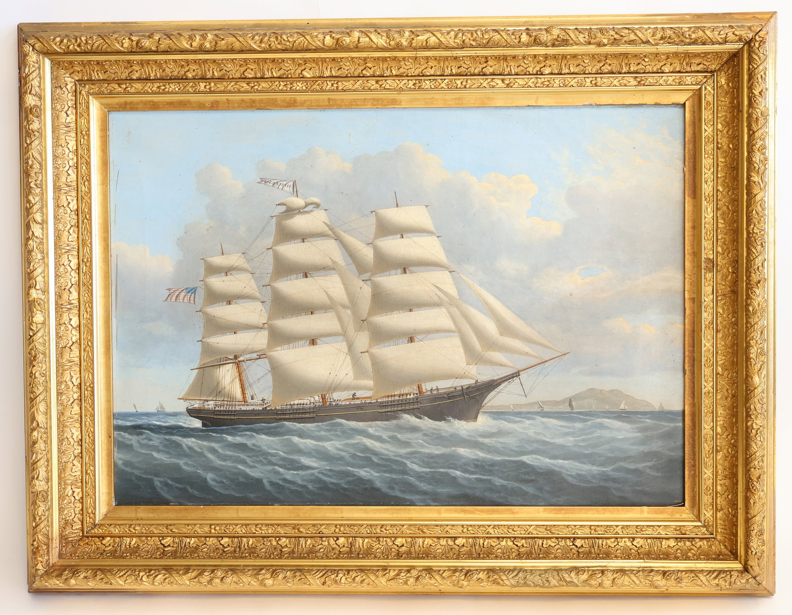 Oil on Canvas of the Ship the "Alfred D. Snow." (1 of 10)