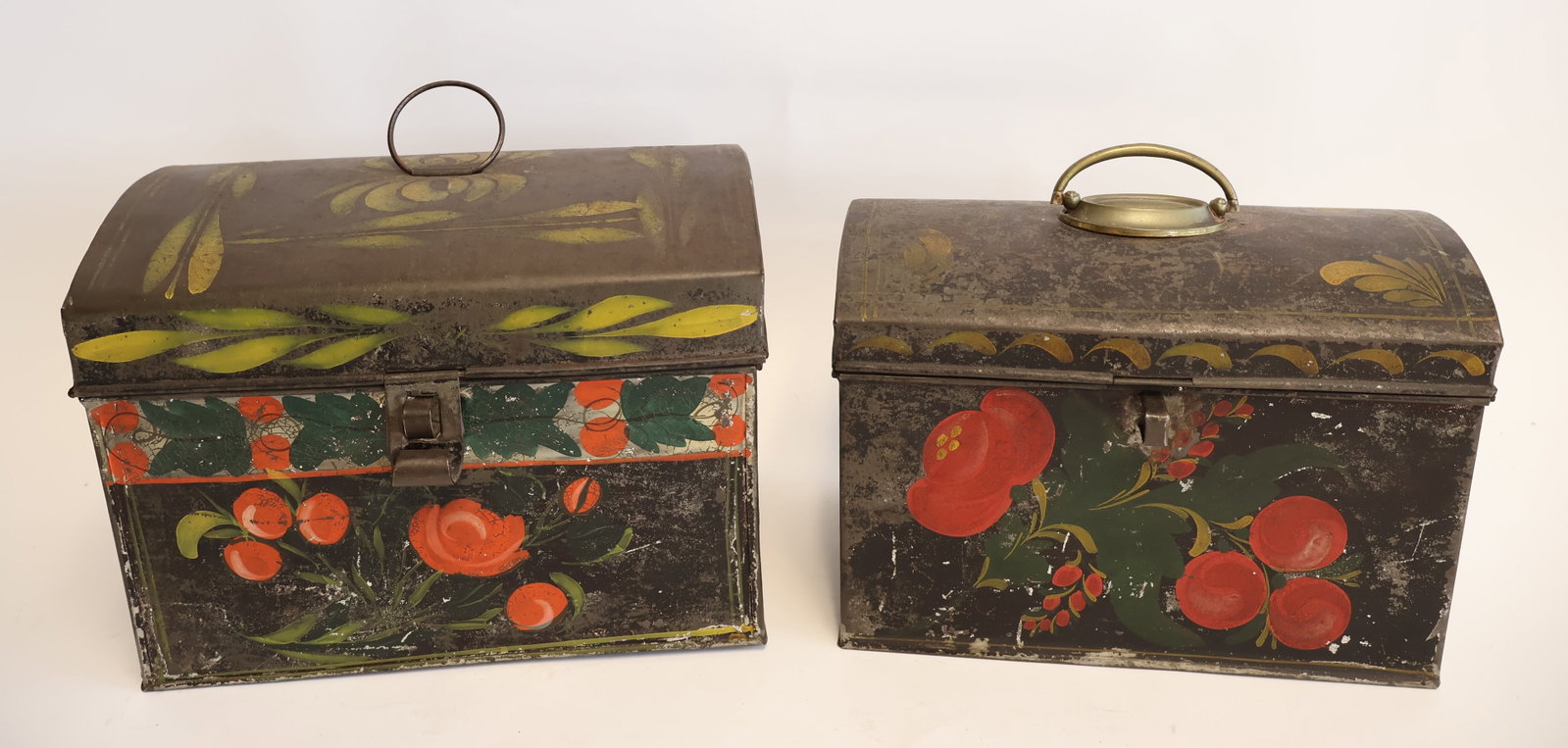 Lot of Two Toleware Document Boxes (1 of 7)