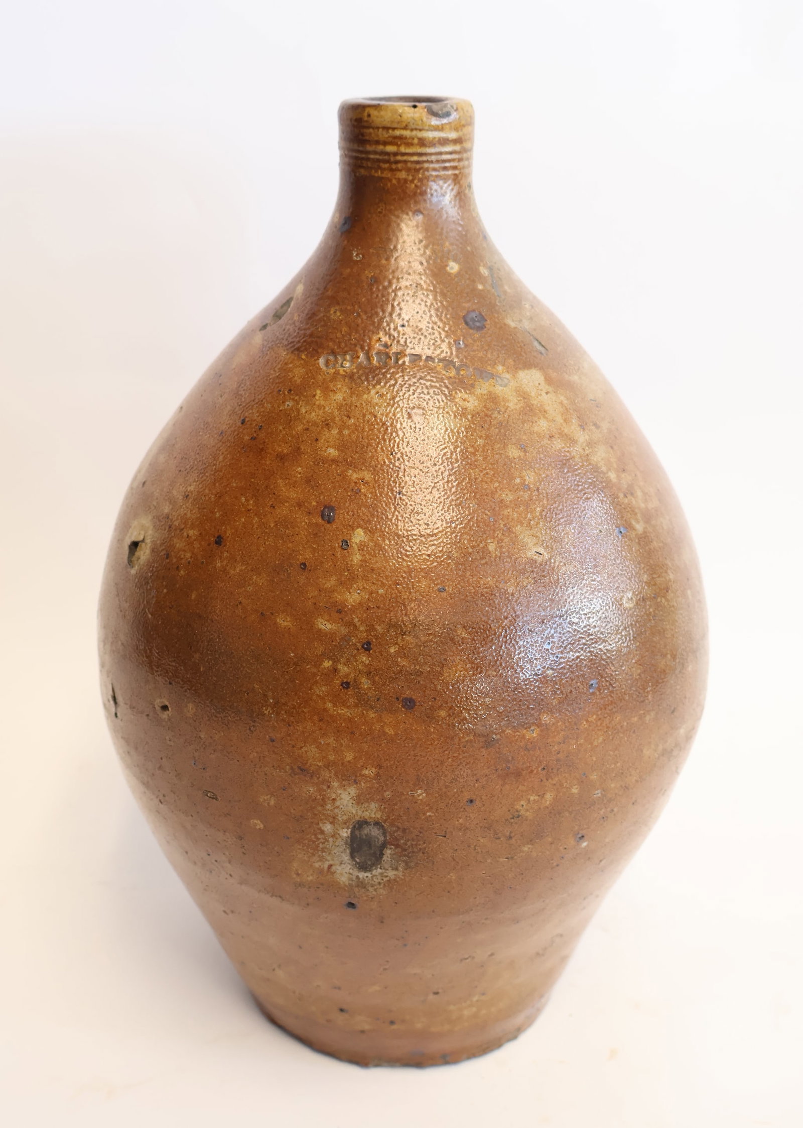 Early Ovoid Stoneware Jug from Charlestown (1 of 6)
