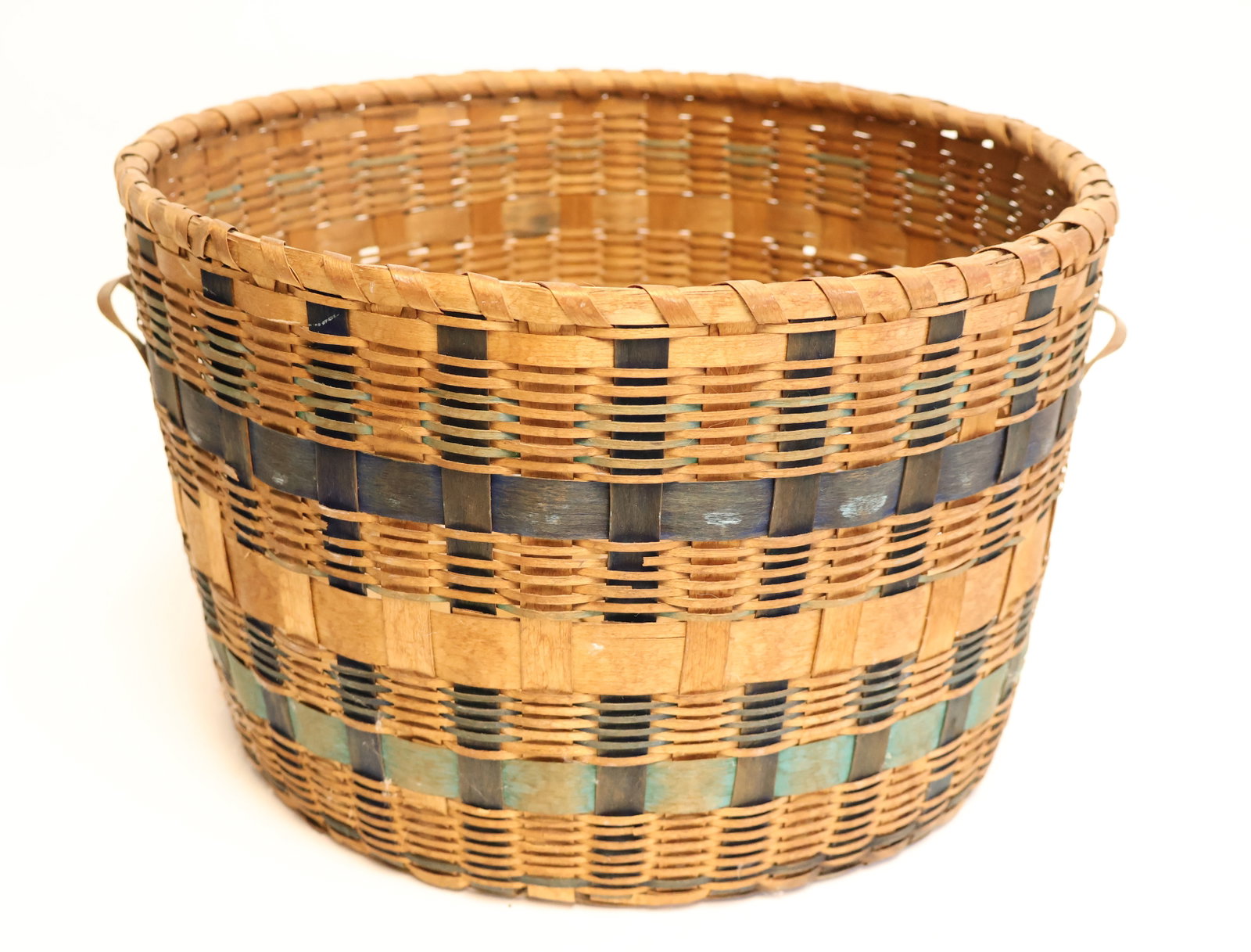 Paint Decorated Native American Split Ash Basket (1 of 6)