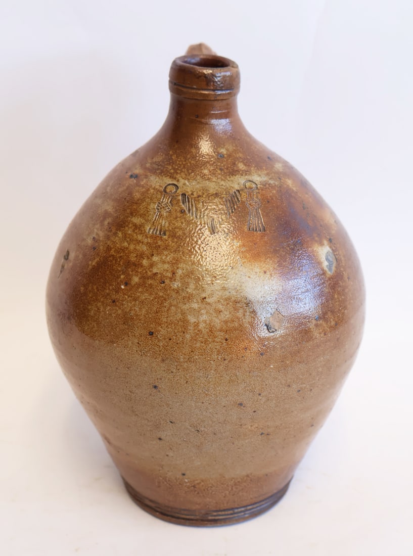 Early Stoneware Jug with Incised Swag Decoration (1 of 6)