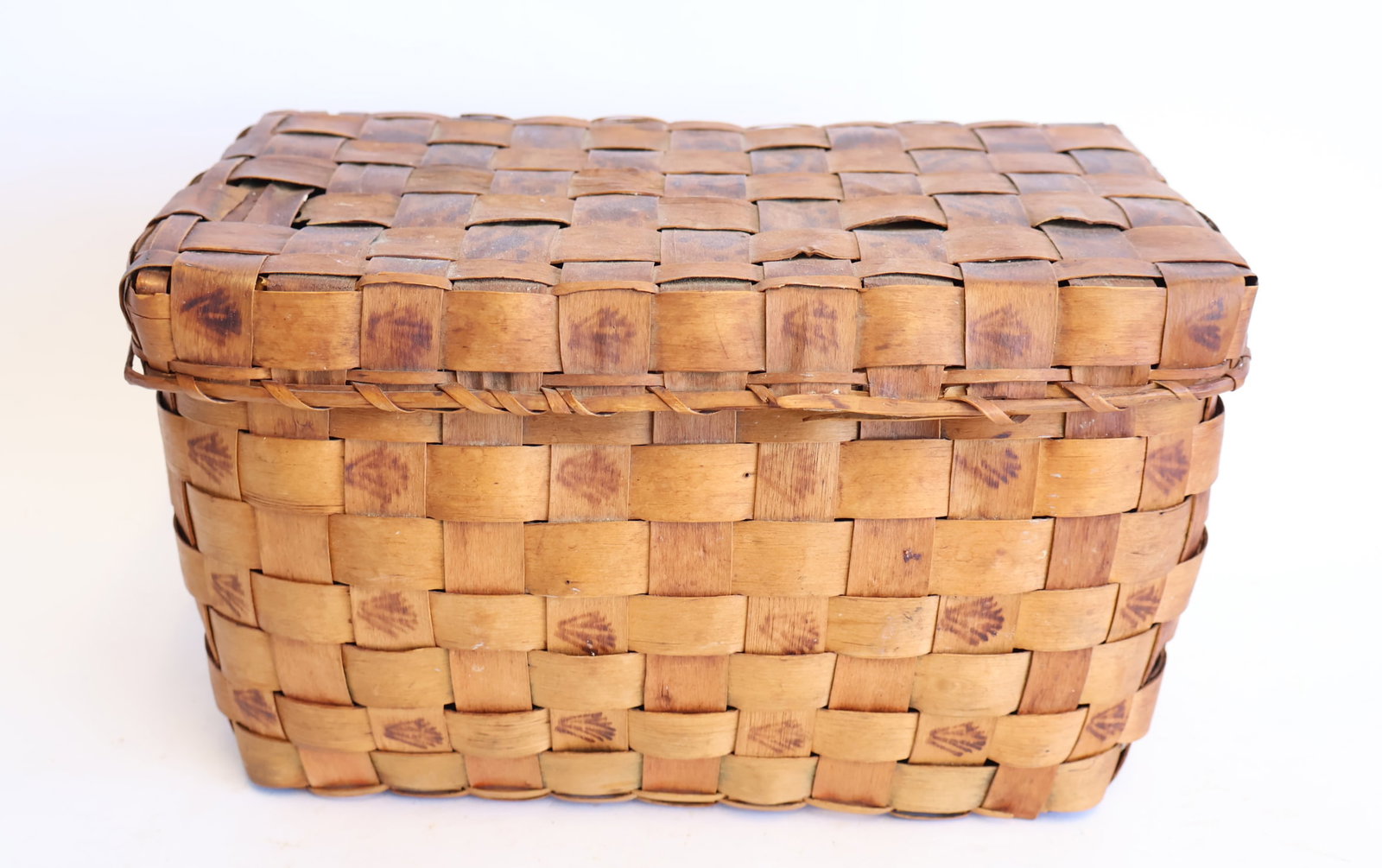 Stamp Decorated Native American Basket (1 of 7)