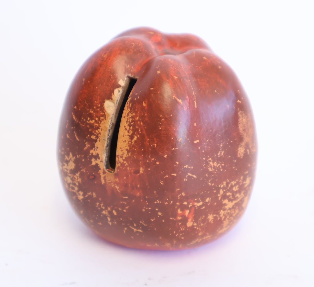 Early Pottery Bank Shaped like an Apple (1 of 6)