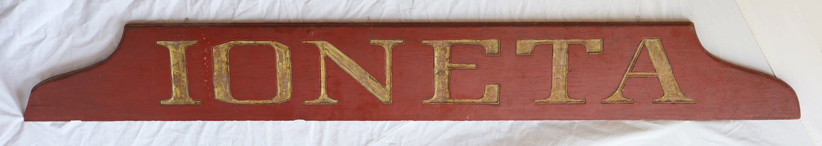 Boat Board from the Ionetta: 69" x 9" Gurley Auction Company provides IN HOUSE PACKING AND SHIPPING and we strive to keep costs as reasonable as possible. Please take the time to research the cost of shipping for the items that y