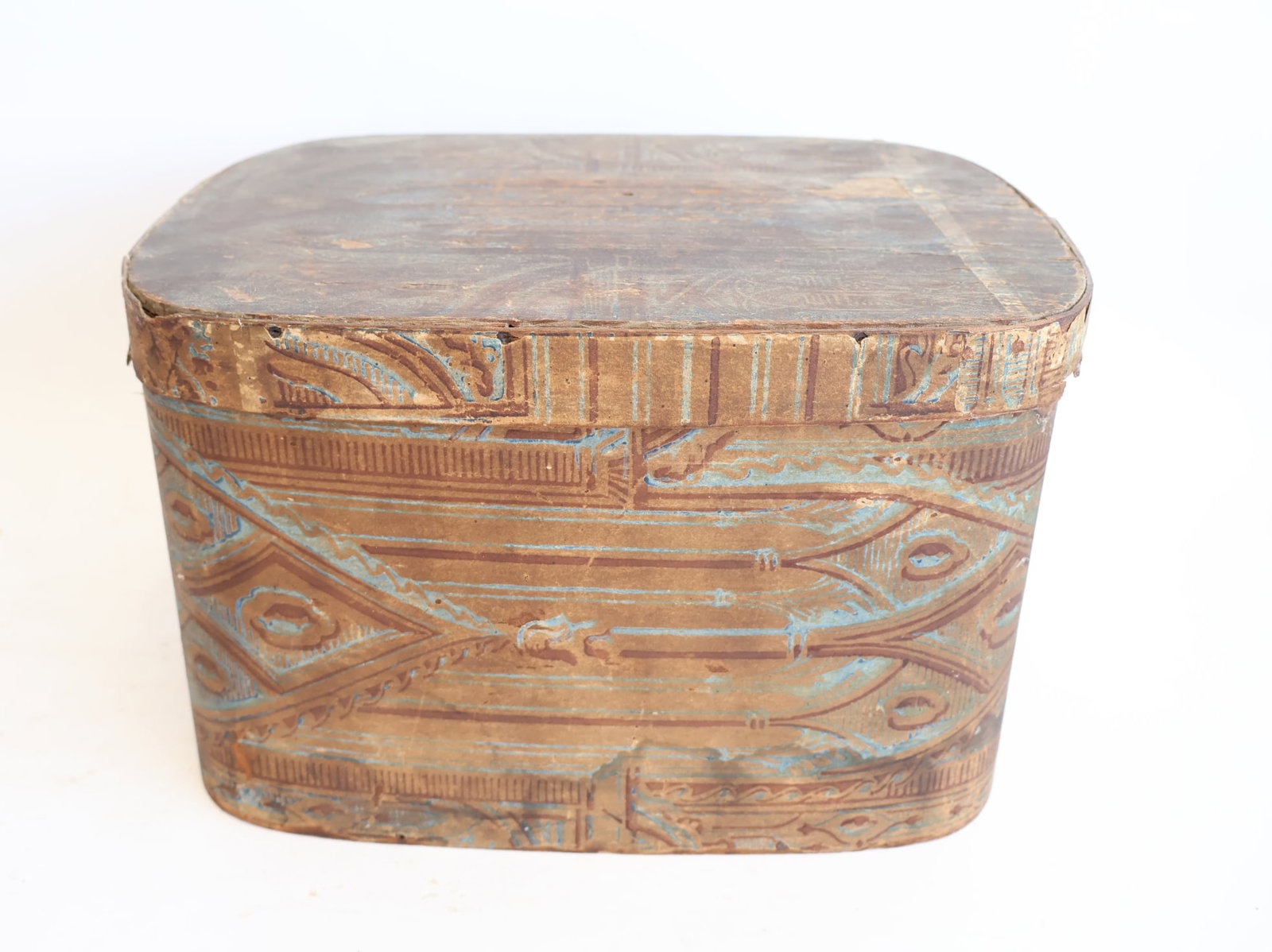 Wallpaper Covered Wooden Box (1 of 8)