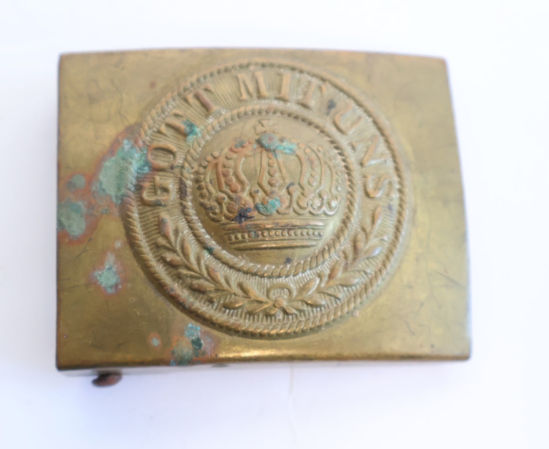 Imperial German Brass Belt Buckle (1 of 2)