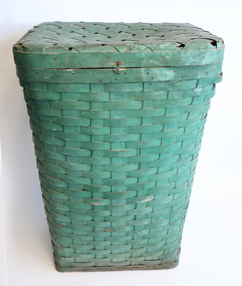 Large Painted Split Ash Basket (1 of 5)