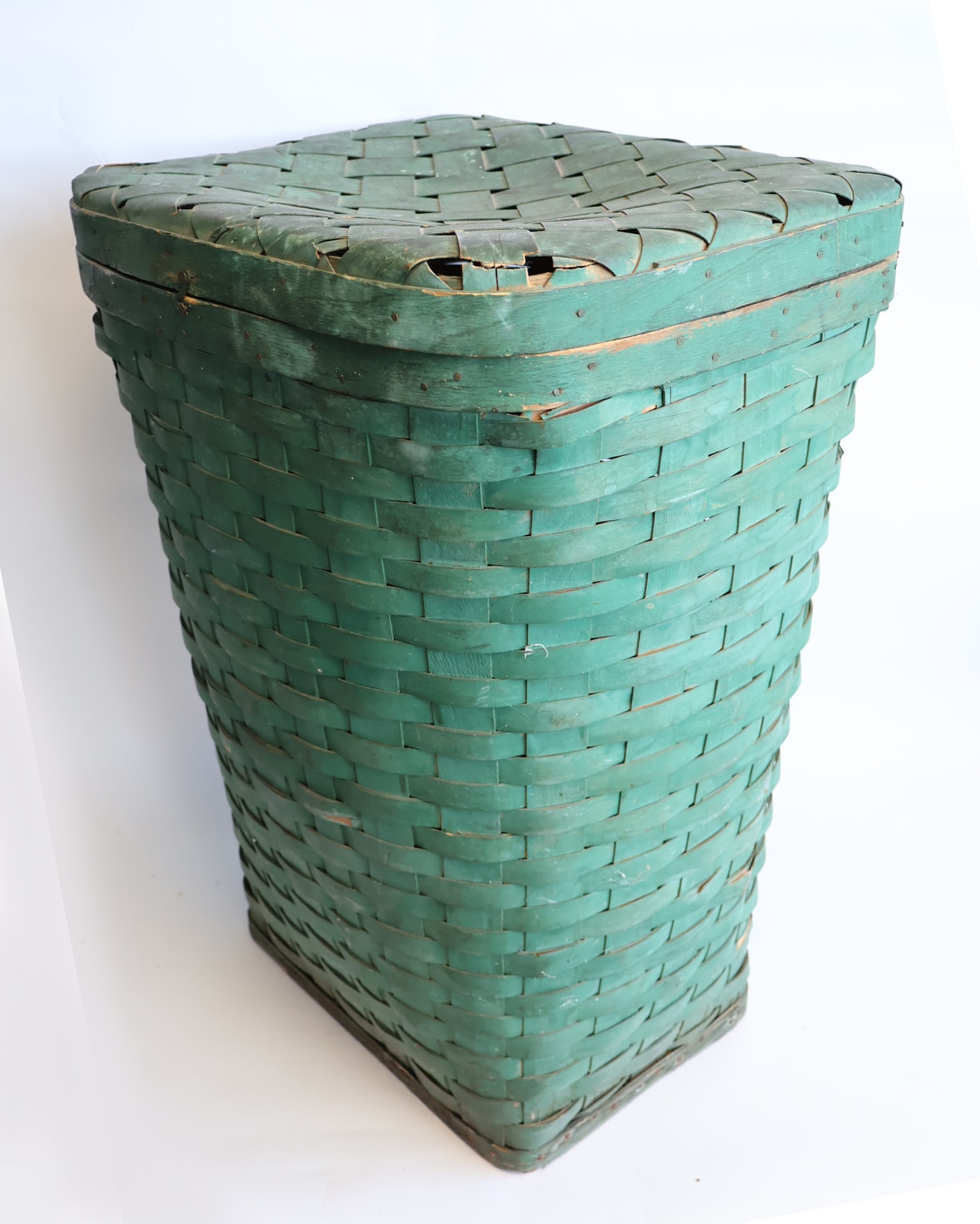 Large Painted Split Ash Basket - 2