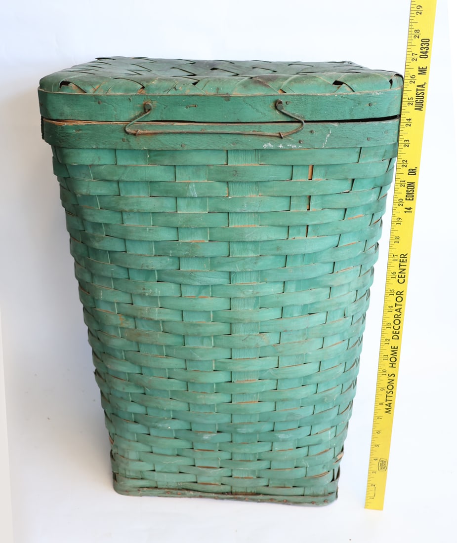 Large Painted Split Ash Basket - 4