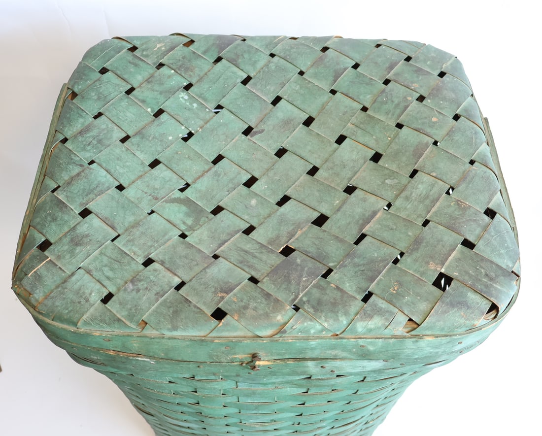 Large Painted Split Ash Basket - 5