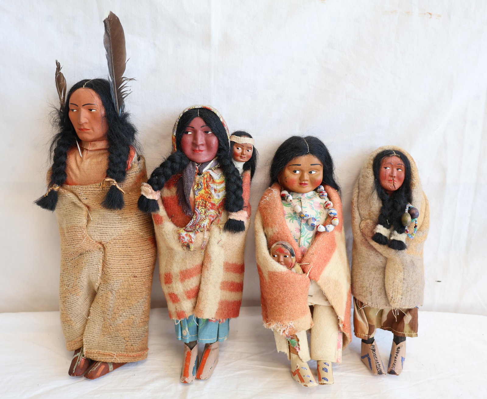 Lot of Four Skookum Dolls (1 of 4)