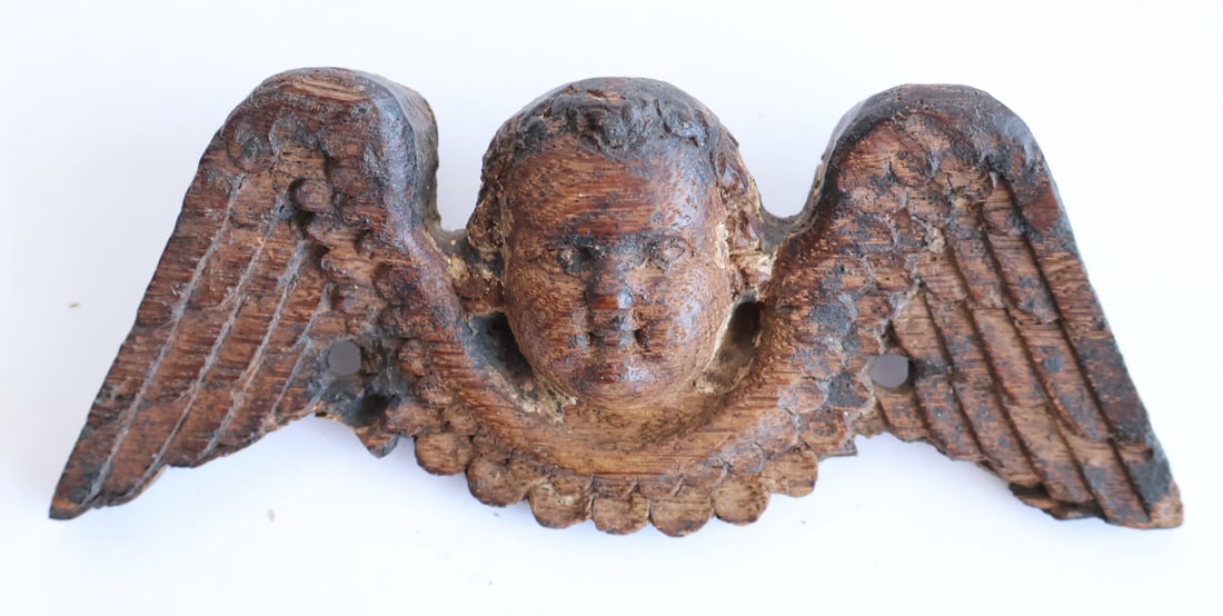 Carved Wooden Angel (1 of 4)