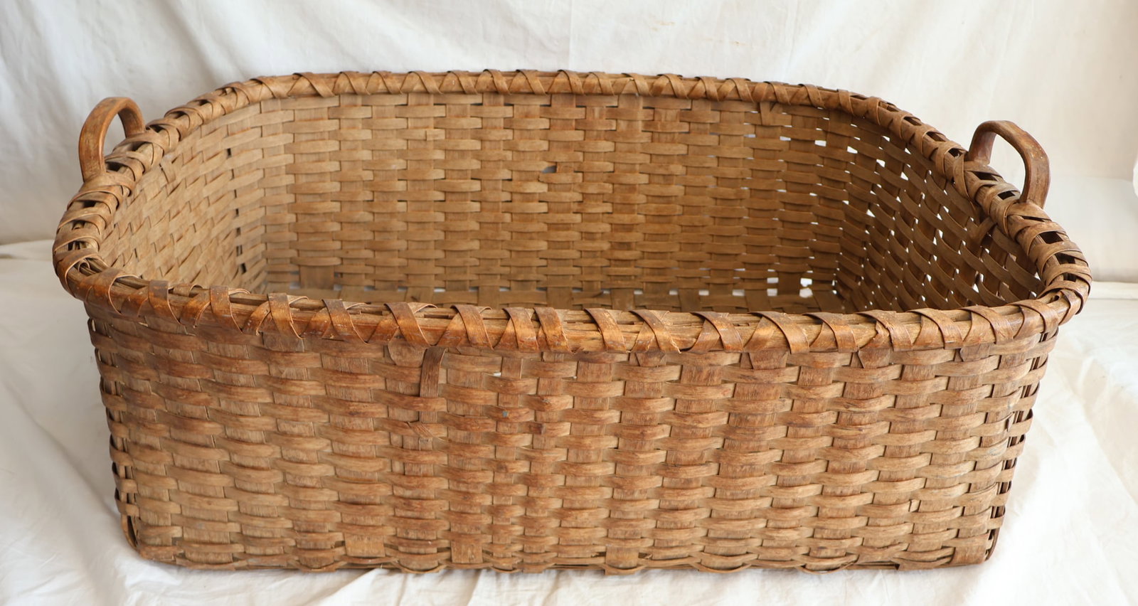Extra Large Split Ash Basket: 14" x 26" x 36" Gurley Auction Company provides IN HOUSE PACKING AND SHIPPING and we strive to keep costs as reasonable as possible. Please take the time to research the cost of shipping for the items