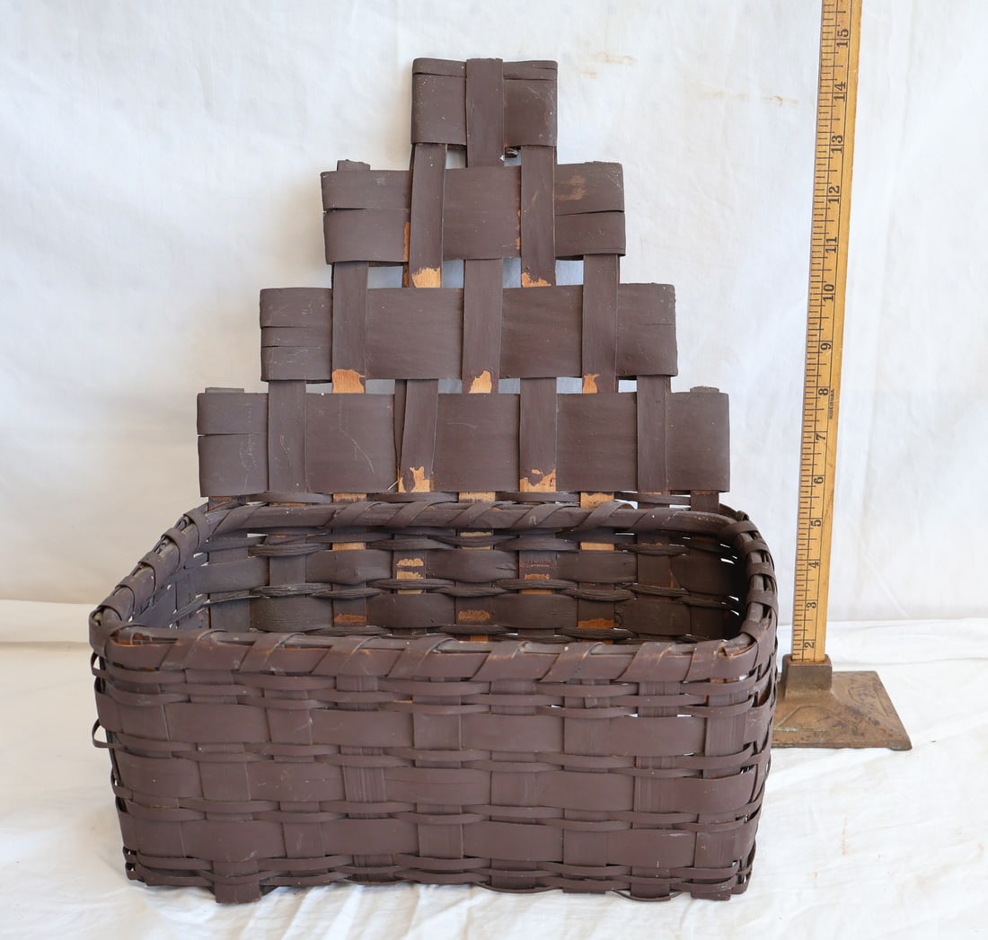Painted Split Ash Wall Basket - 2