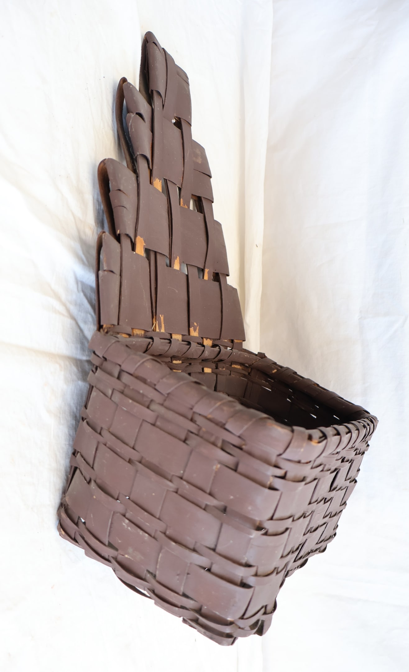 Painted Split Ash Wall Basket - 3