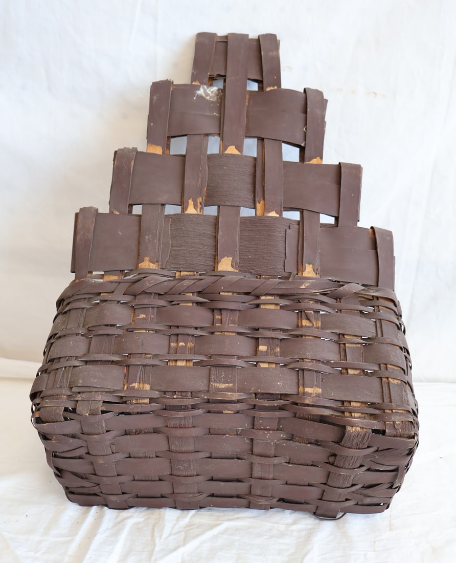 Painted Split Ash Wall Basket - 5