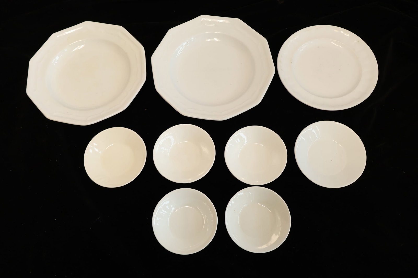 Lot of Nine Ironstone Dishes (1 of 7)