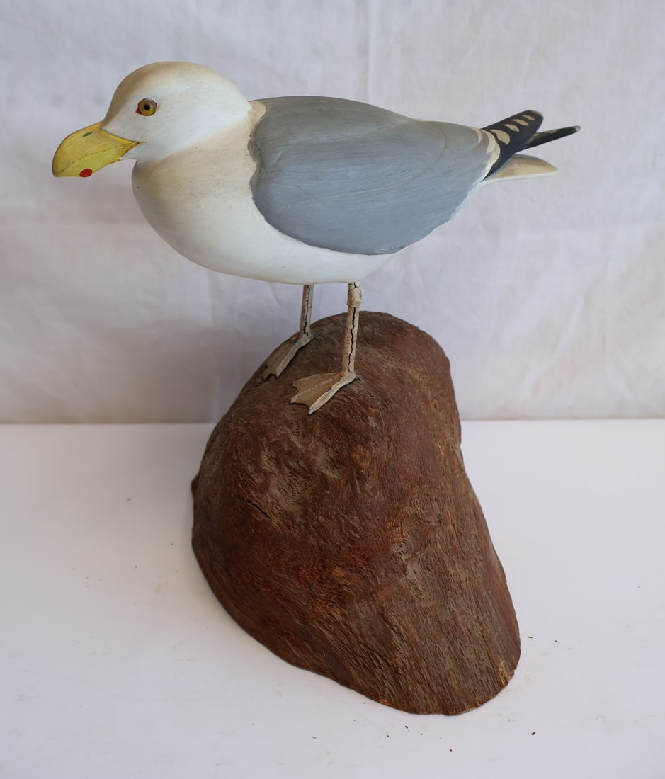 Carved Wooden Seagull: Gurley Auction Company provides IN HOUSE PACKING AND SHIPPING and we strive to keep costs as reasonable as possible. Please take the time to research the cost of shipping for the items that you are in