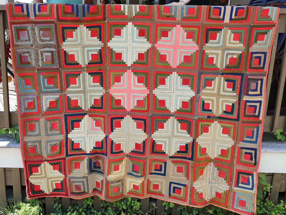 Early Log Cabin Quilt (1 of 11)