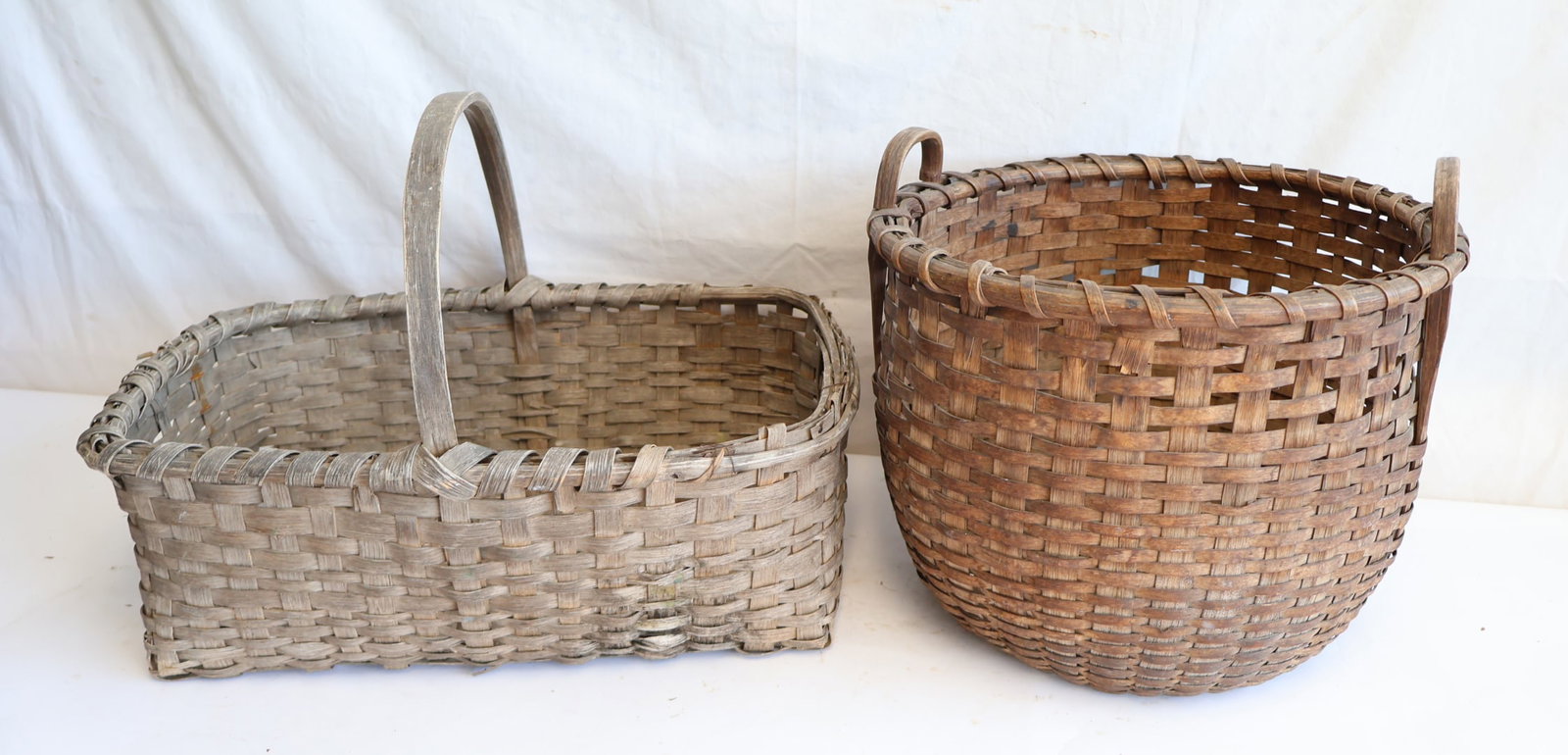 Lot of Two Split Ash Baskets (1 of 10)