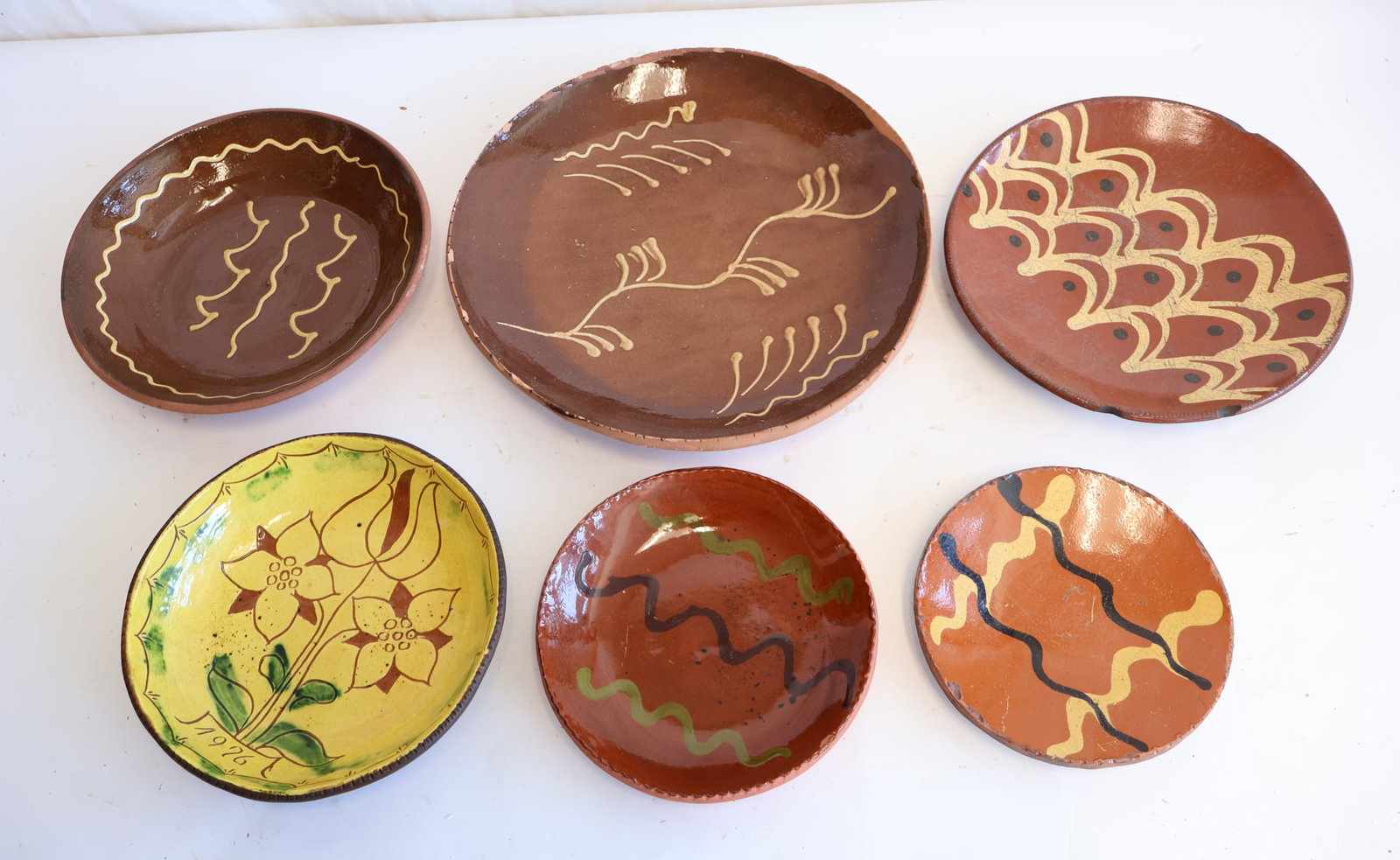 Lot of Five Pieces of Contemporary Redware (1 of 7)