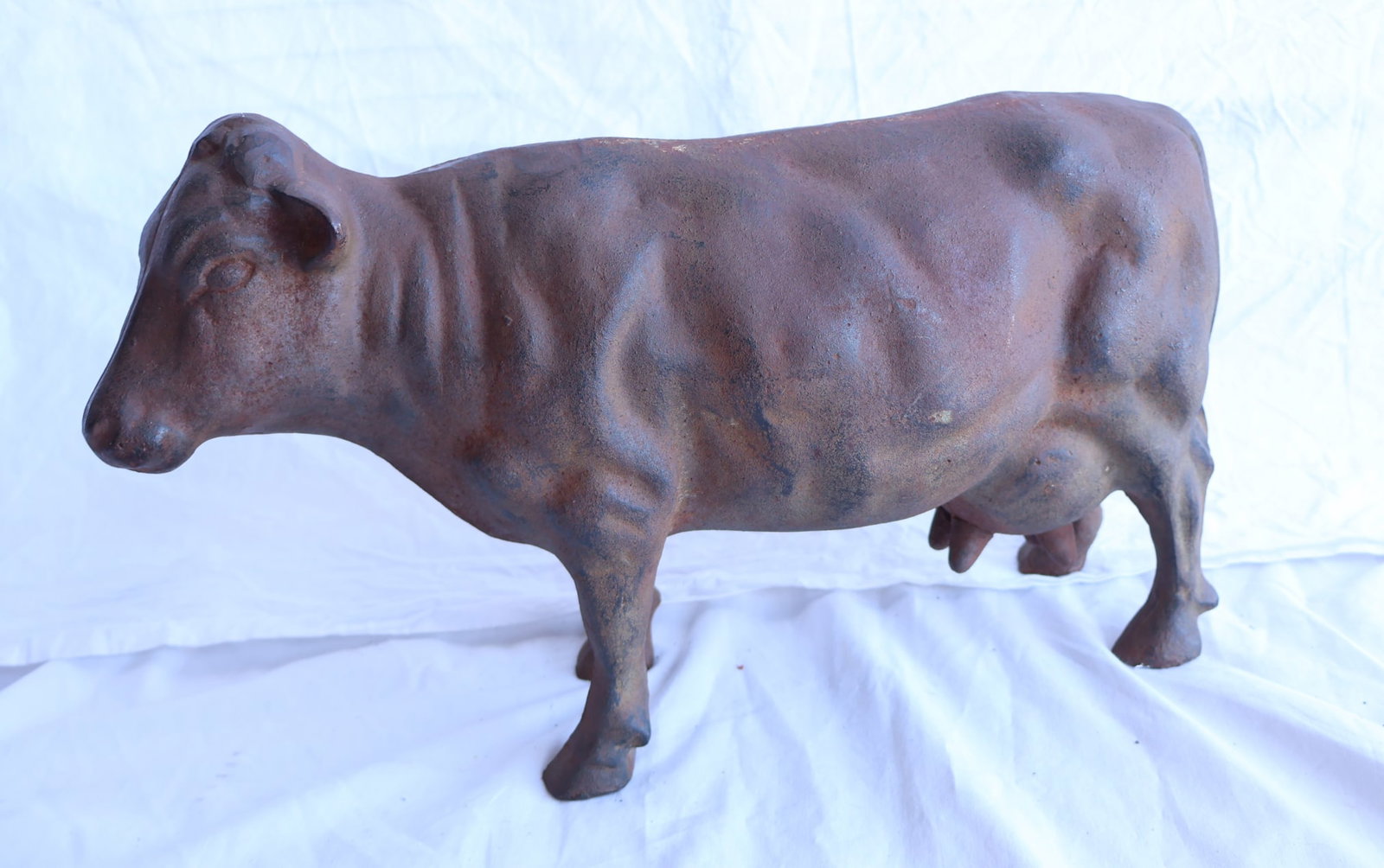 Contemporary Cast Iron Cow Figure: Gurley Auction Company provides IN HOUSE PACKING AND SHIPPING and we strive to keep costs as reasonable as possible. Please take the time to research the cost of shipping for the items that you are in